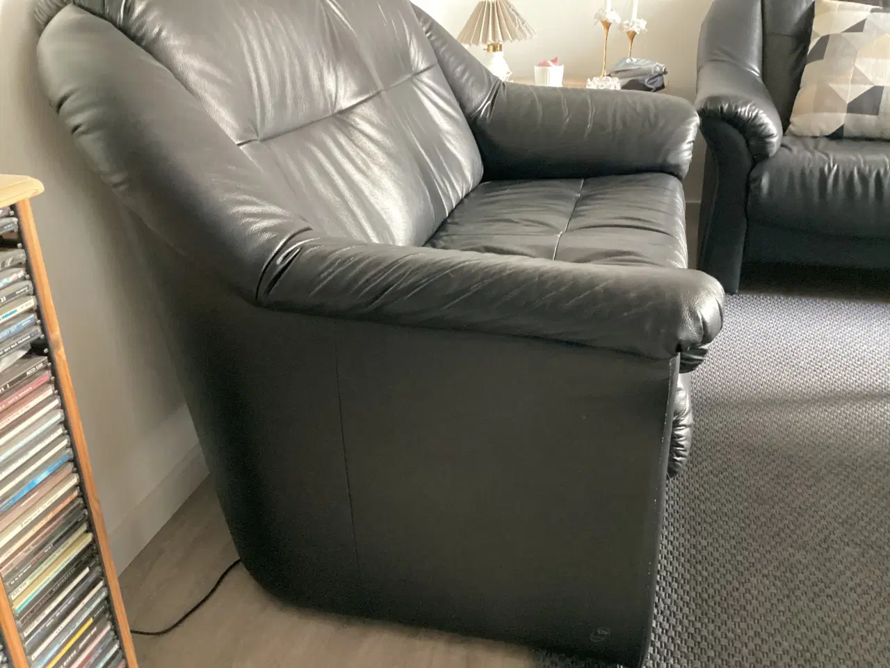 Billede 3 - Lædersofaer 2 og 3 personers