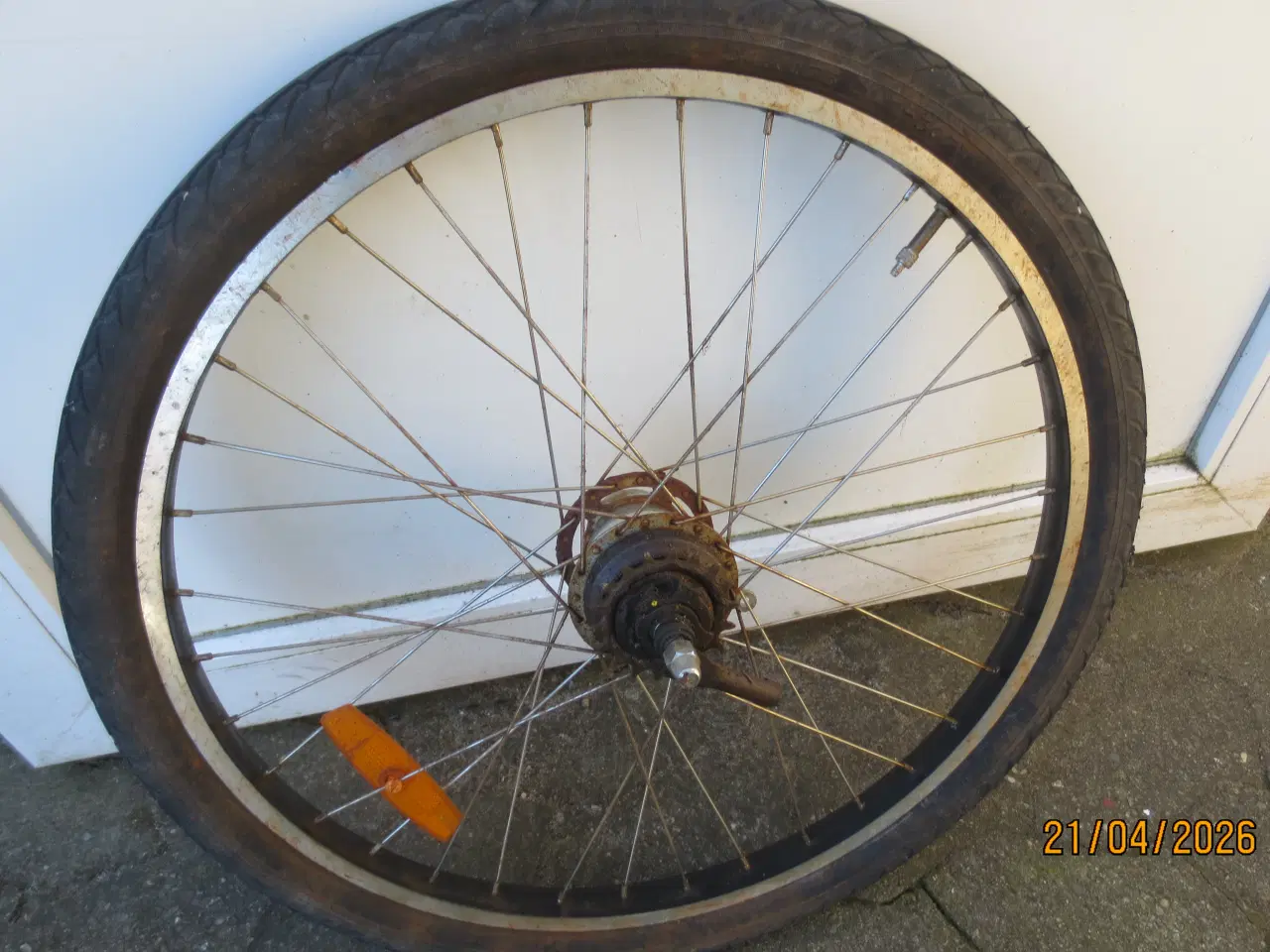 Billede 1 - 1 stk Baghjul 24 tommer med 7 gear