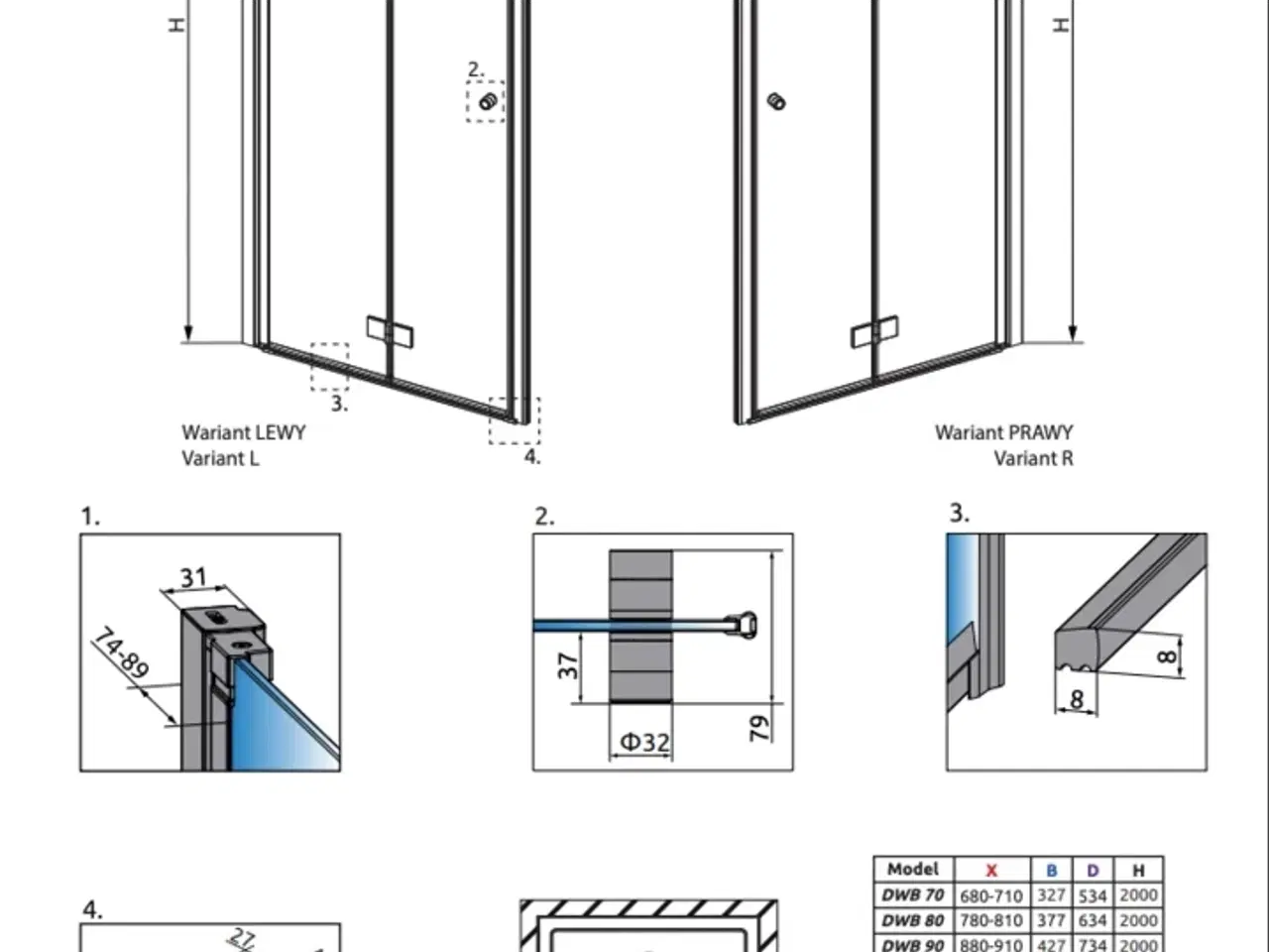 Billede 3 - Strømberg foldedør  STRØMBERG