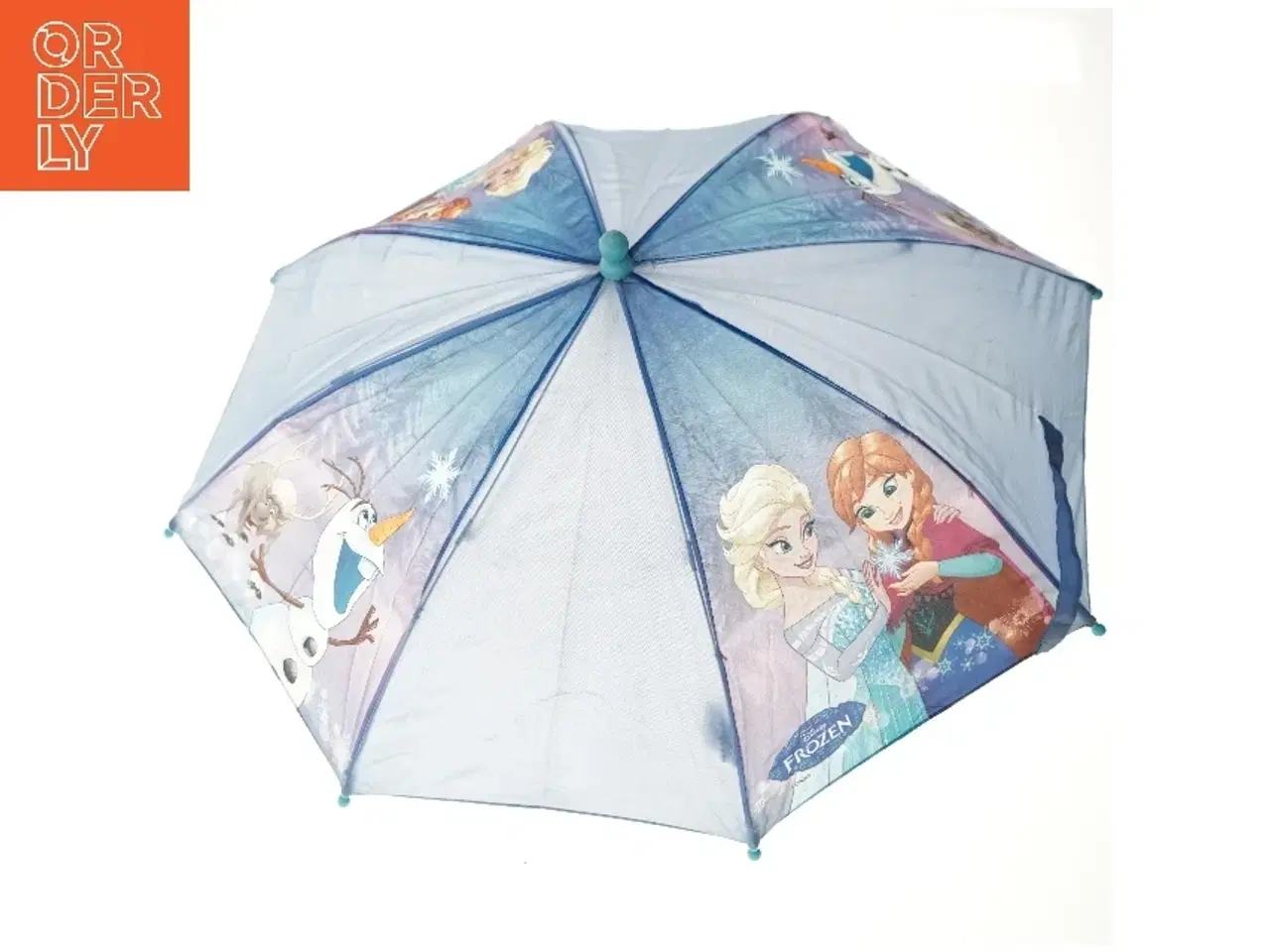 Billede 3 - Børneparaply med Frozen motiv fra Disney (str. 55 cm)