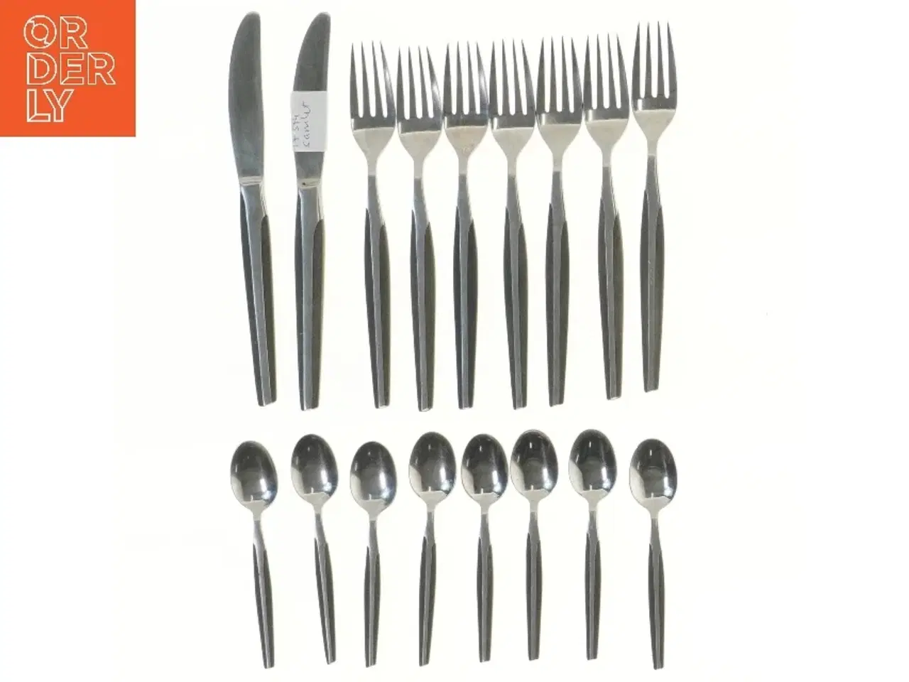 Billede 1 - Bestiksæt i rustfrit stål med knive, gafler og skeer fra Andy Auni (str. 21-12 cm)