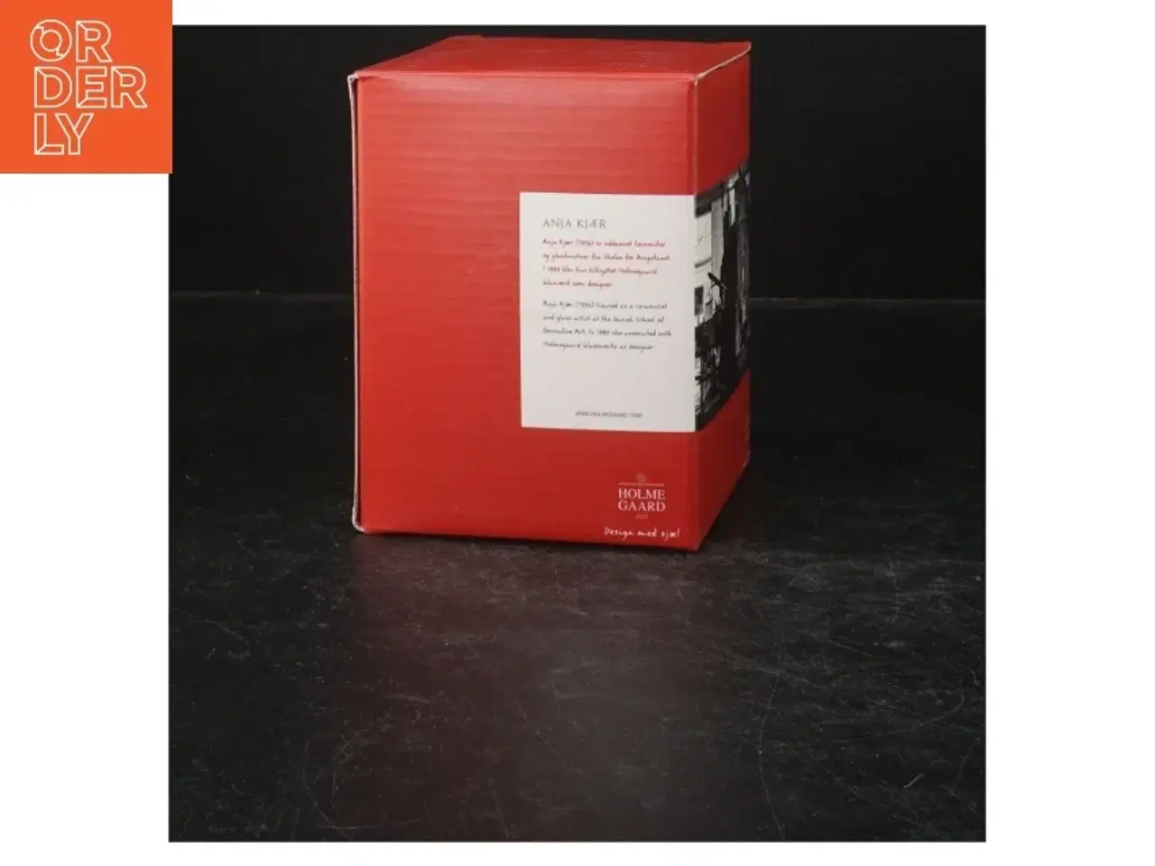 Billede 5 - Frostet glas vase fra Holmegaard (str. 13 cm)