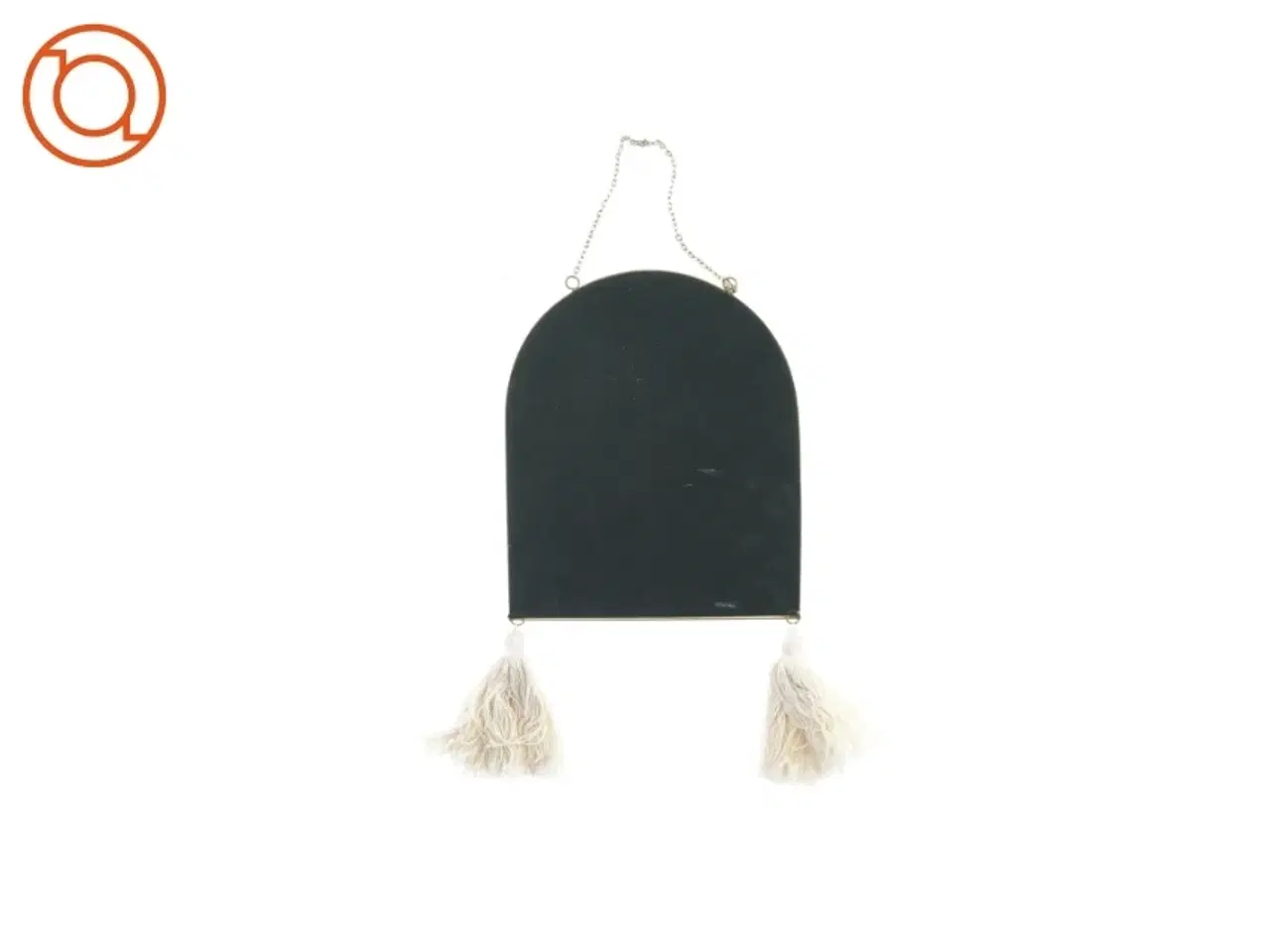 Billede 1 - Spejl med kvaster (str. 25 x 20 cm)