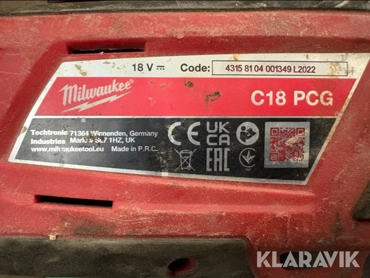 Billede 3 - Fugepistoler Milwaukee C18 PCG 2 styk