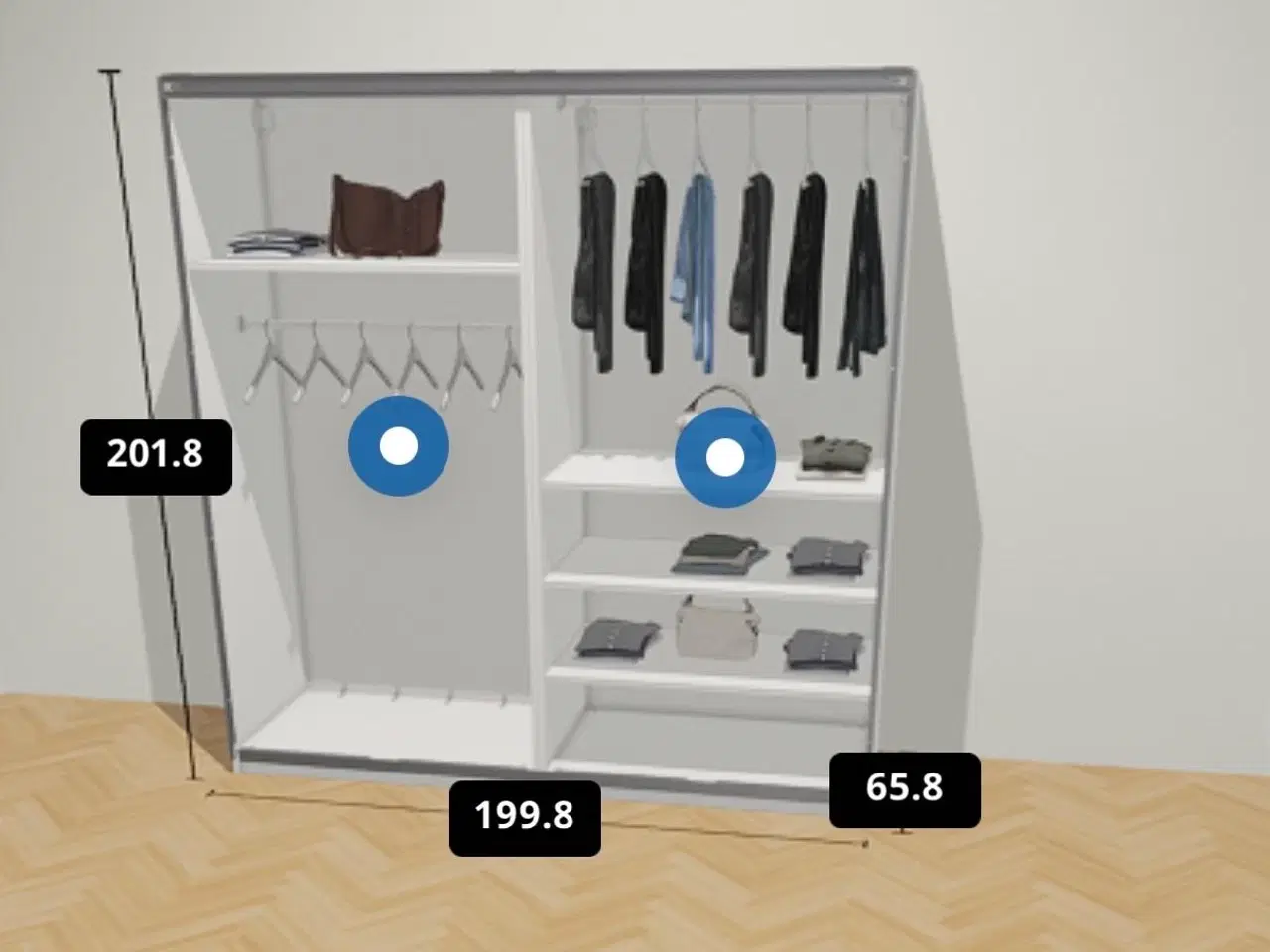 Billede 1 - Pax IKEA garderobeskab 