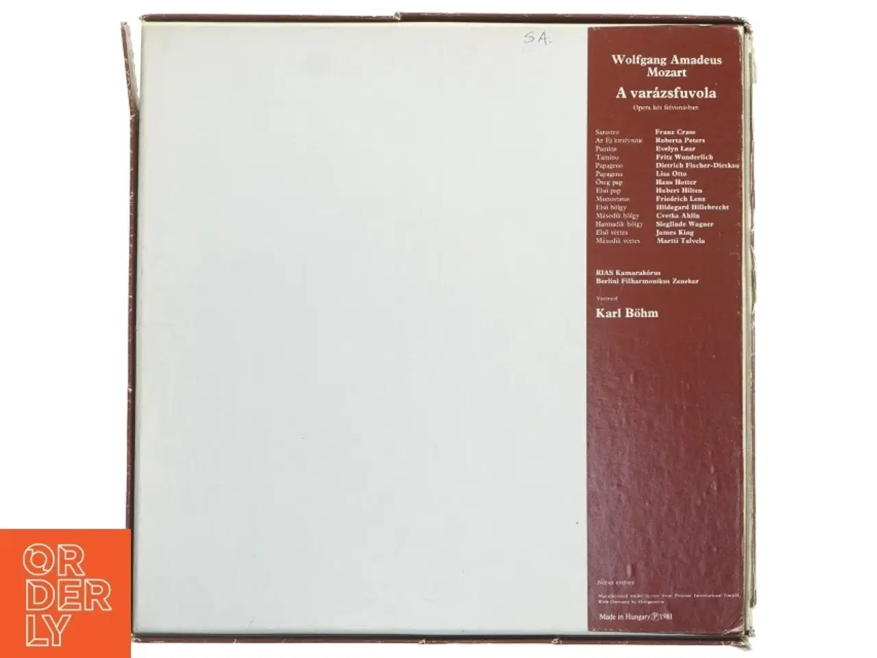 Billede 3 - Mozart A Var&#225;zsfuvola LP fra Hungaroton