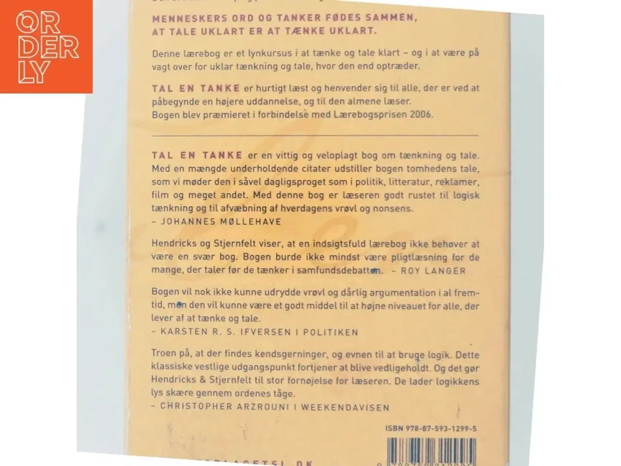 Billede 3 - Tal en tanke : om klarhed og nonsens i tænkning og kommunikation (Bog)