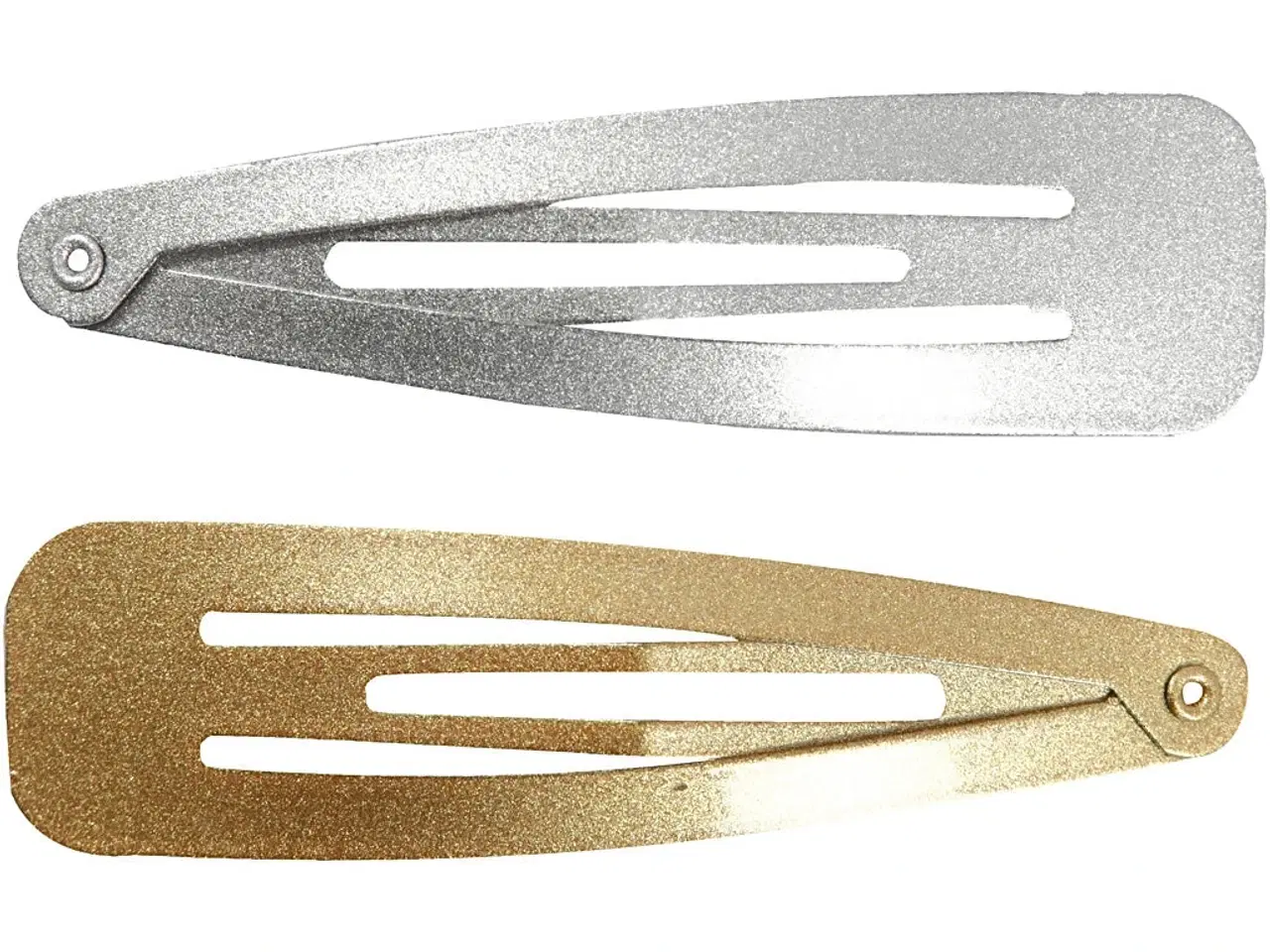 Billede 1 - Knækspænde, L: 66 mm, B: 17 mm, guld, sølv, 4stk./ 1 pk.