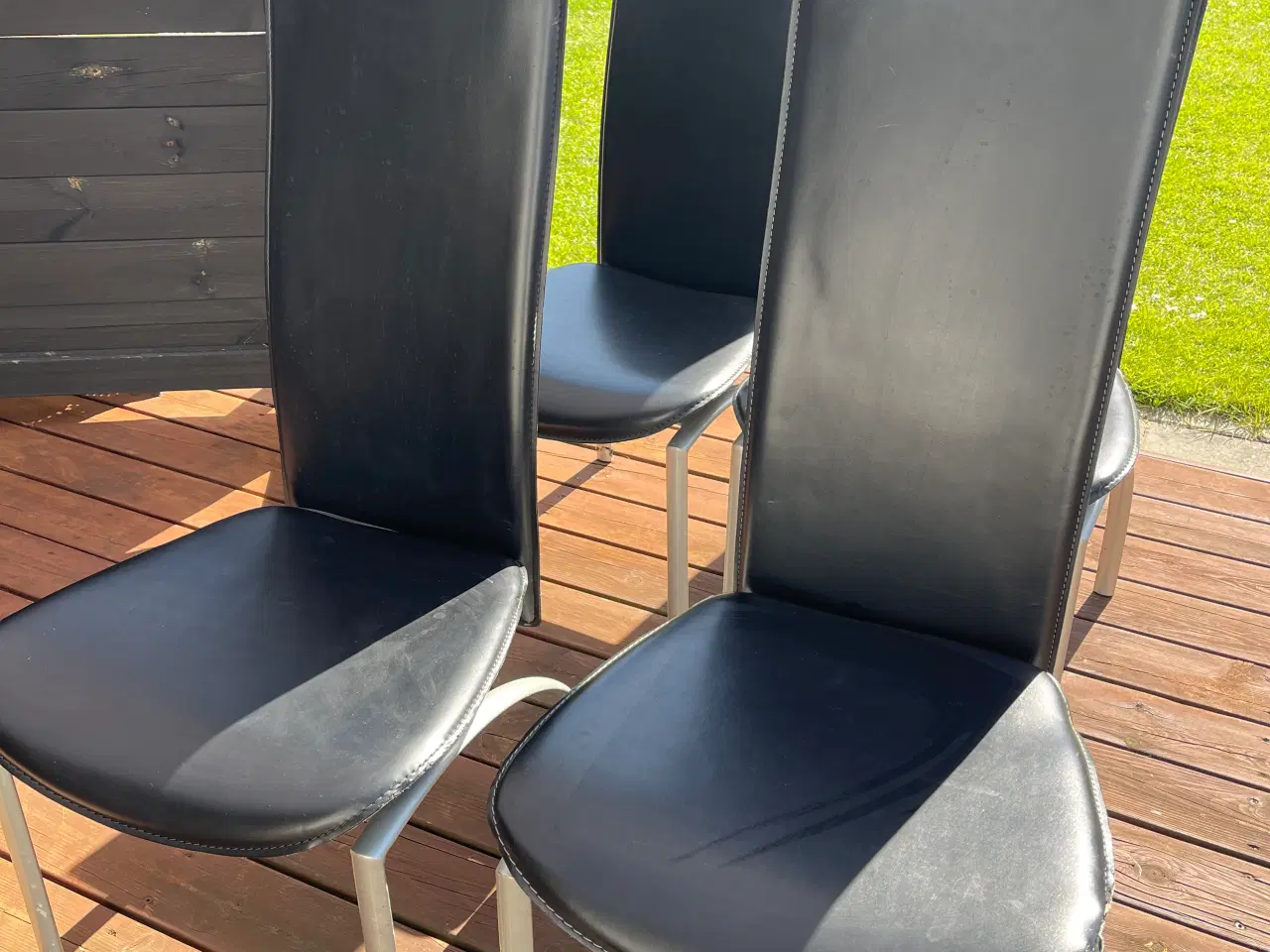 Billede 1 - Læder med alu ben