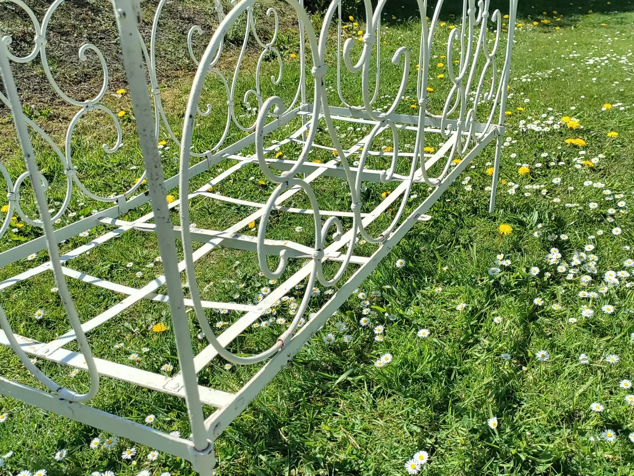 Billede 2 - Fransk jernseng, antik barneseng.