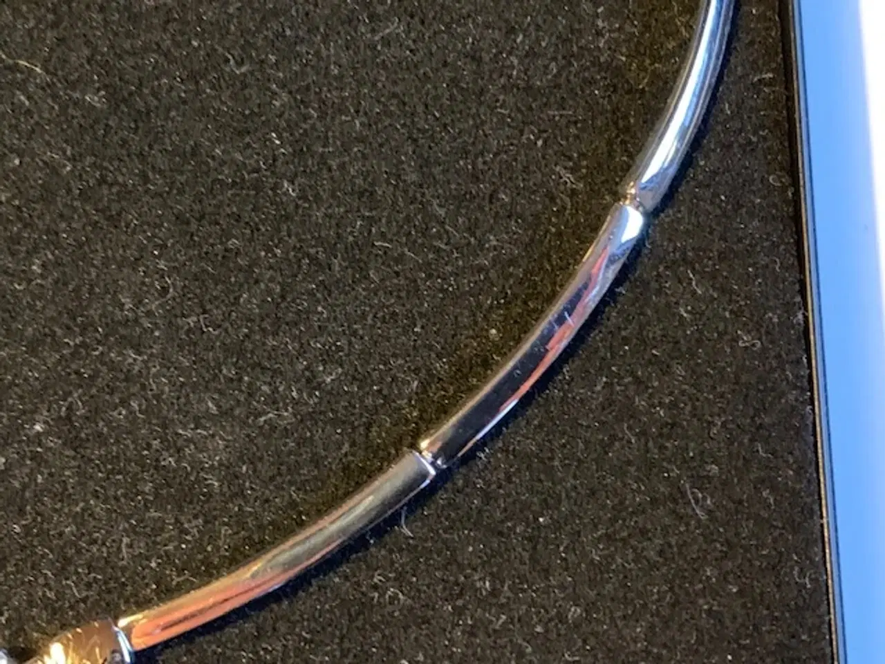 Billede 4 - Halskæde i rhodineret sølv collier med zirconia