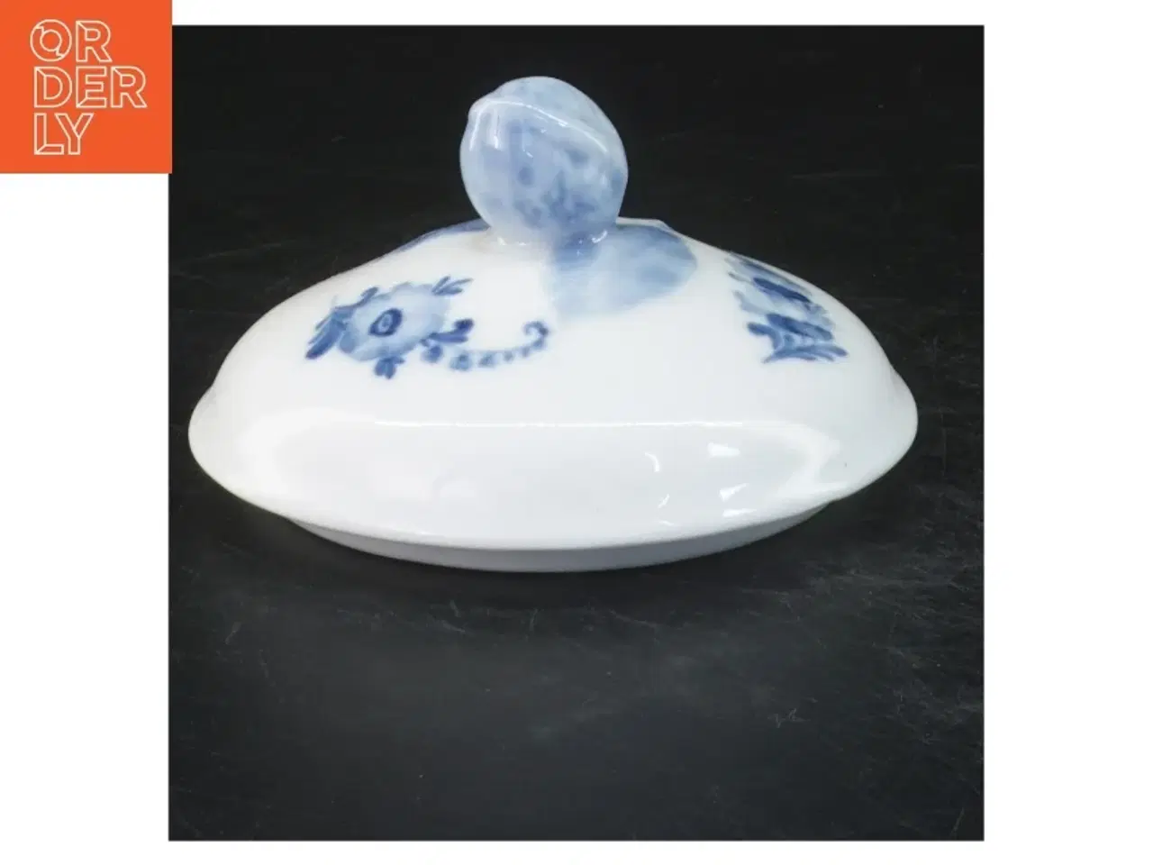 Billede 1 - Royal Copenhagen blå blomst låg (str. 12x6 cm)