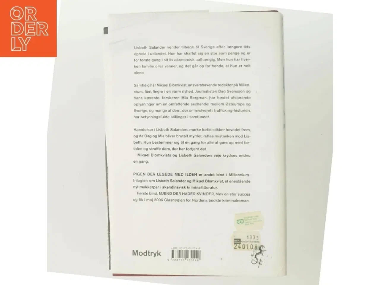 Billede 3 - Pigen Der Legede Med Ilden af Larsson, Stieg (Bog)