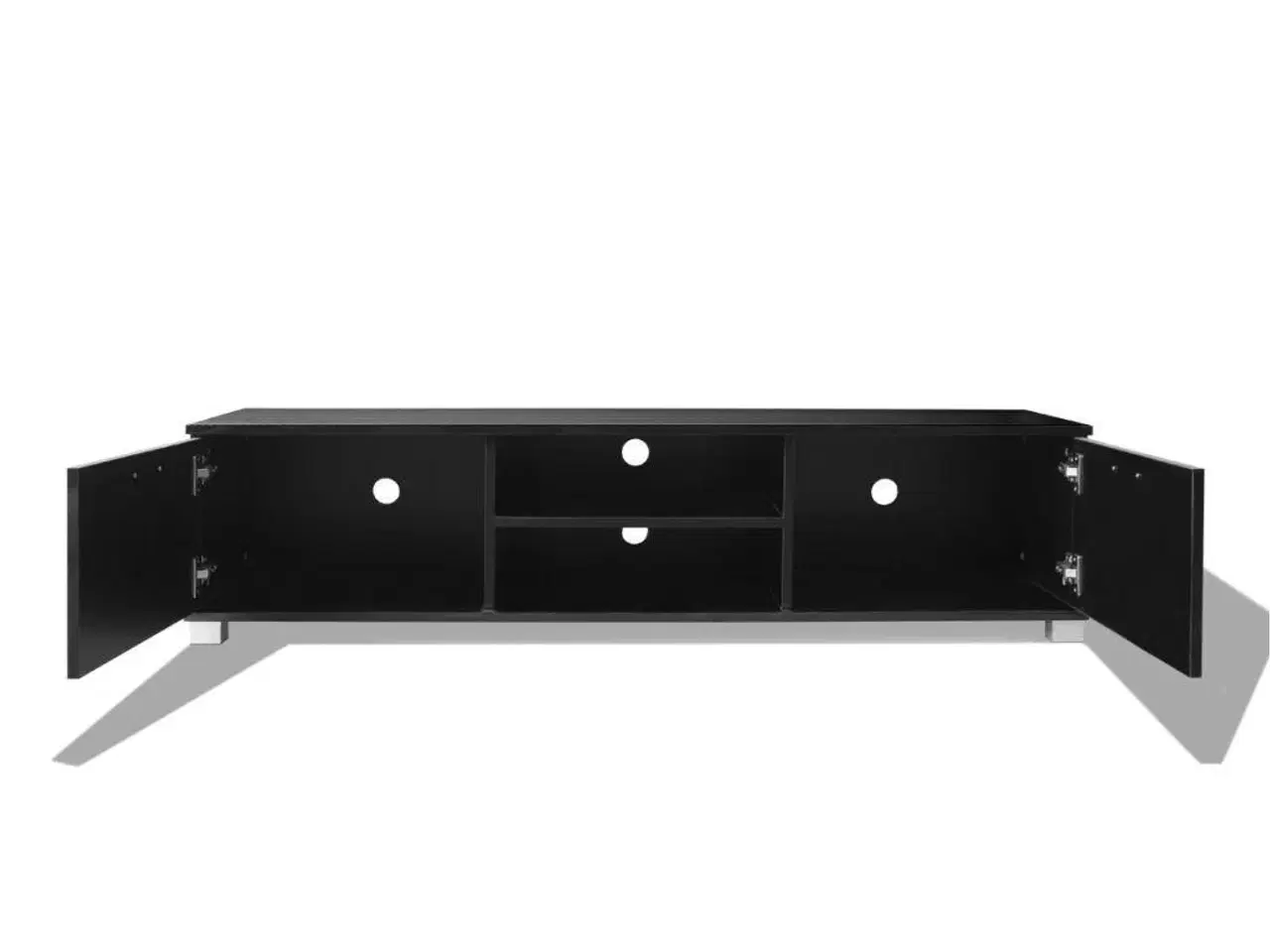Billede 4 - Tv-bord 140x40,5x35 cm sort højglans