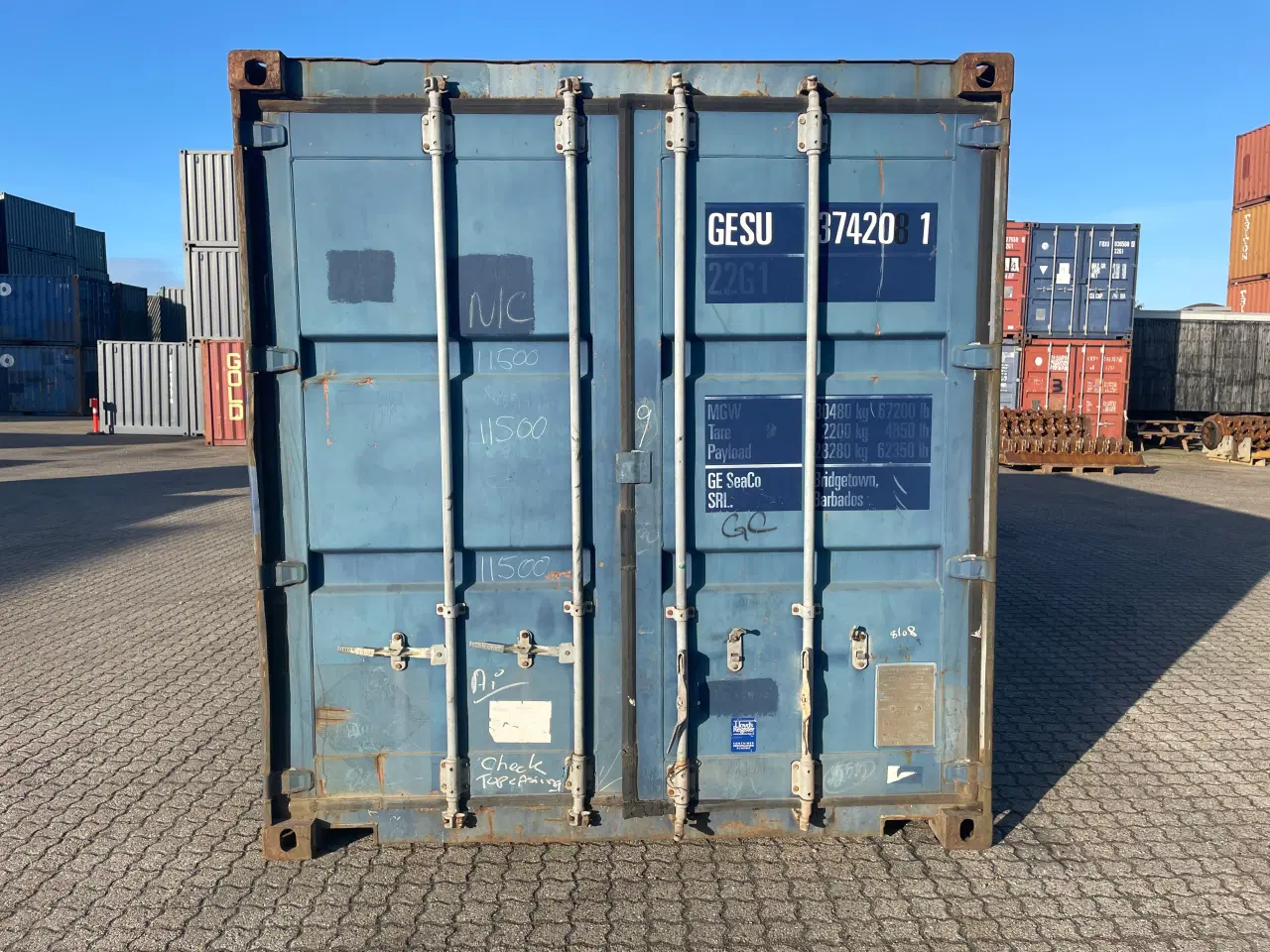 Billede 1 - 20 fods Container- ID: GESU 374208-1