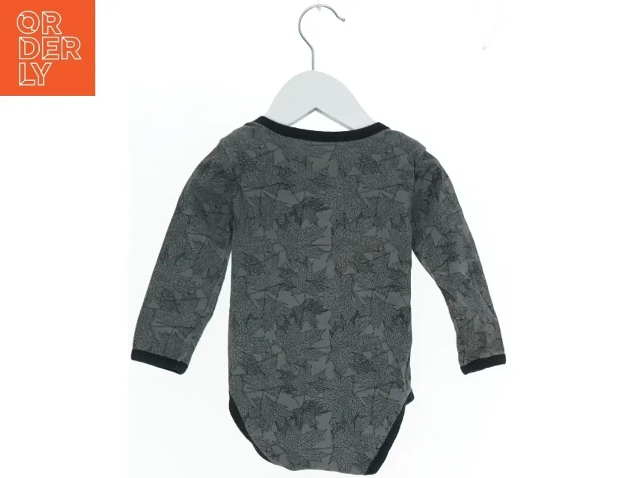 Billede 2 - Langærmet bodystocking med bladmønster fra Petit (str. 80)