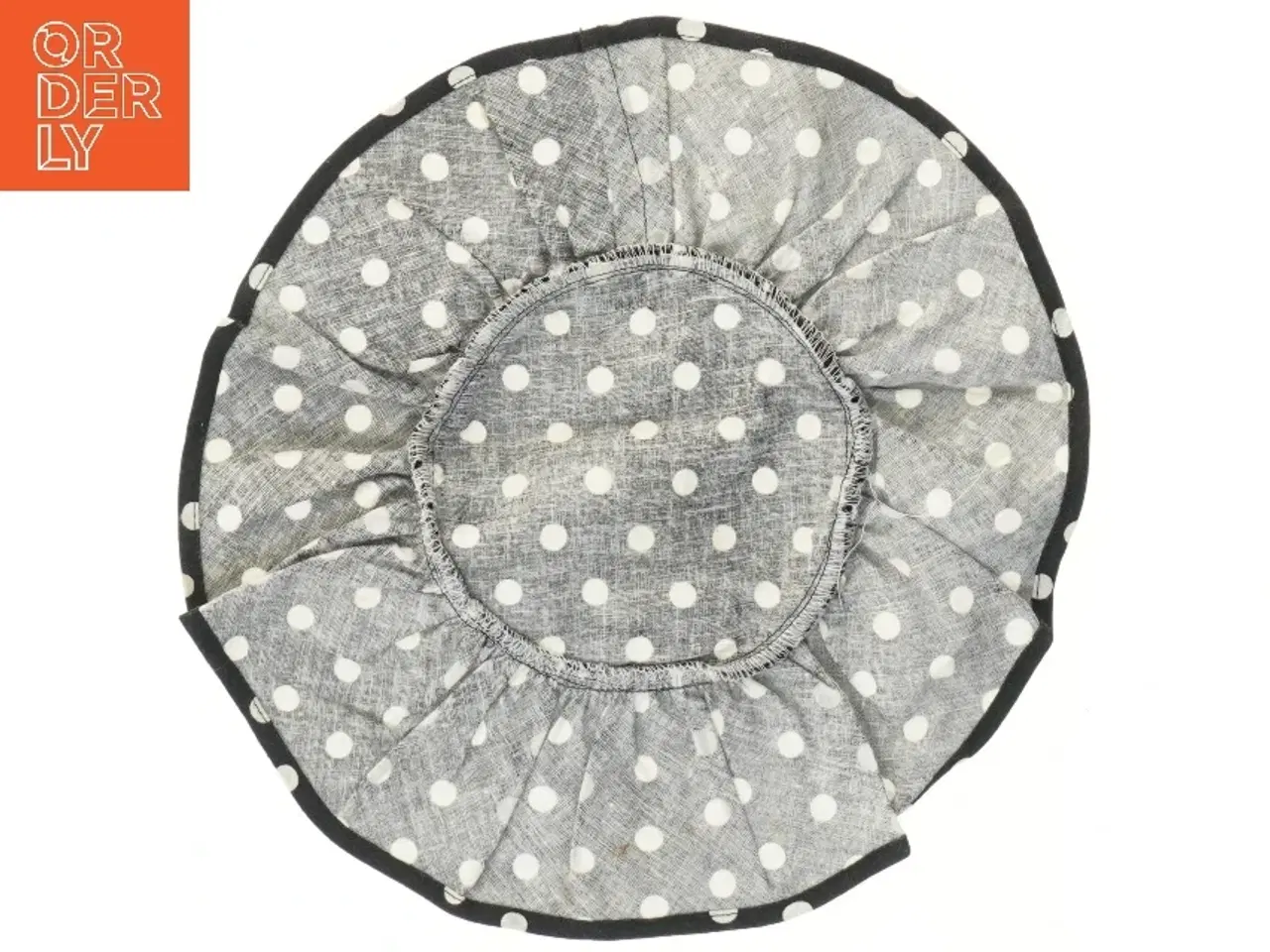 Billede 2 - Sort brødserviet med hvide prikker fra Lene Bjere (str. Ø 31 cm)