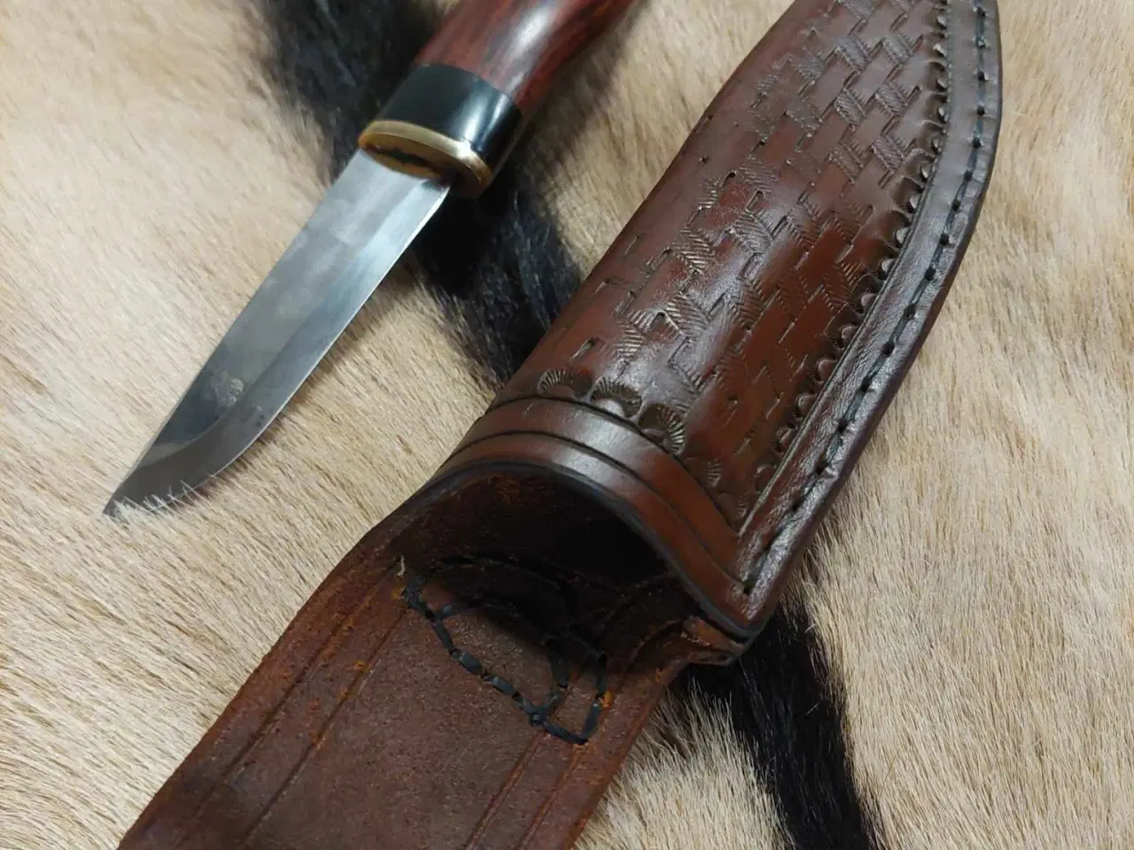 Billede 4 - håndlavet jagt kniv i payung træ