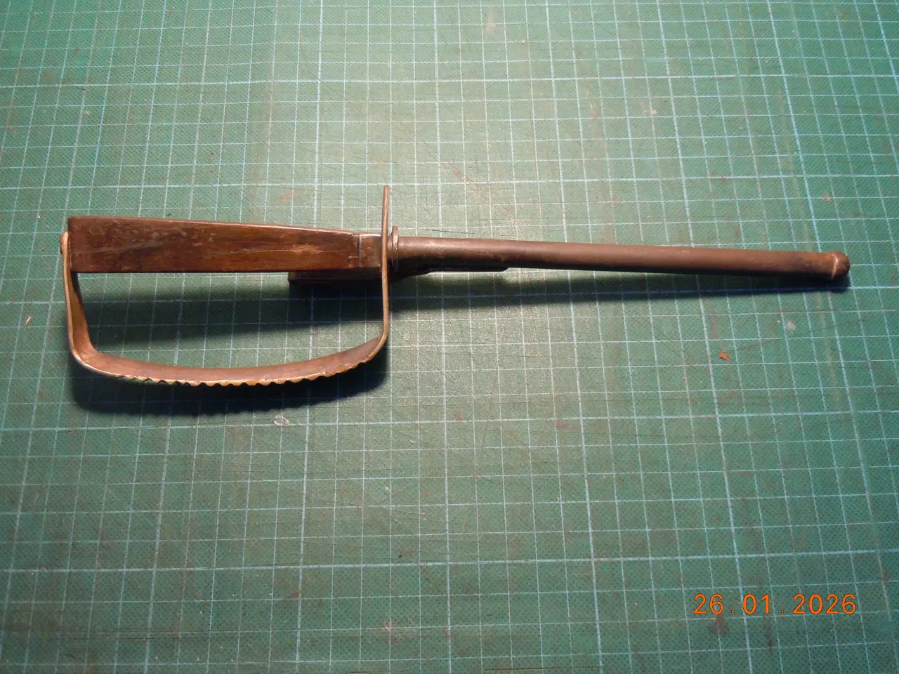 Billede 10 - Skyttegravskniv, nærkampkniv i stålskede.