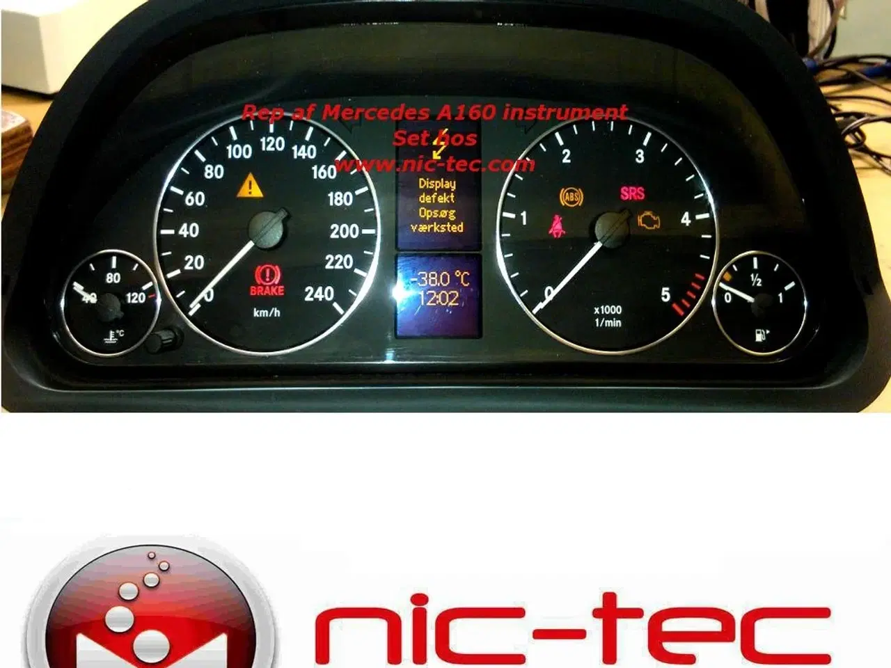 Billede 2 - Mercedes A160 Speedometer / kombi instrument