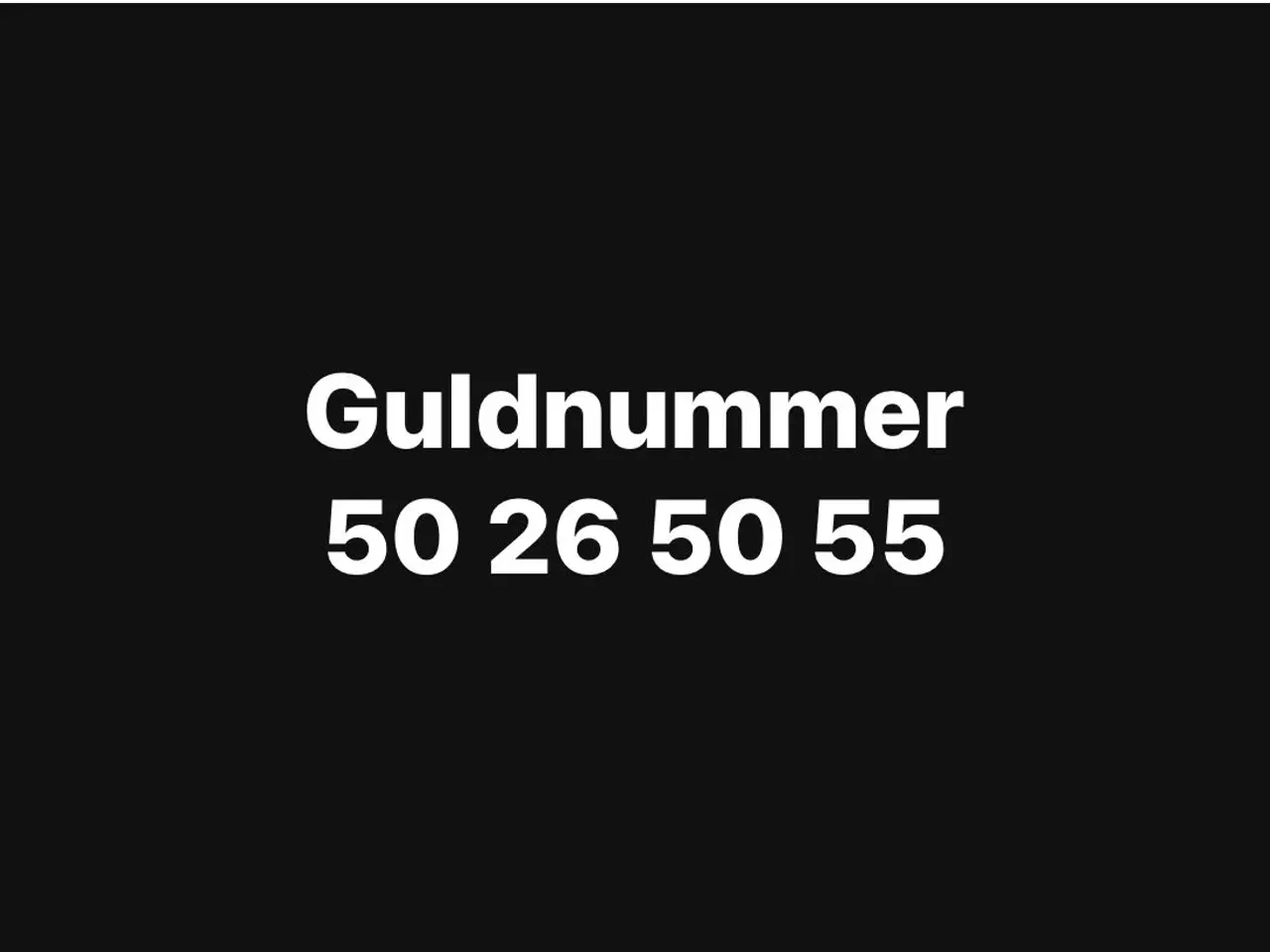 Billede 1 - Guldnummer 