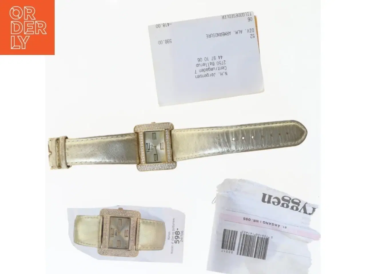 Billede 3 - Dameur med læderrem (str. 30x35 mm)