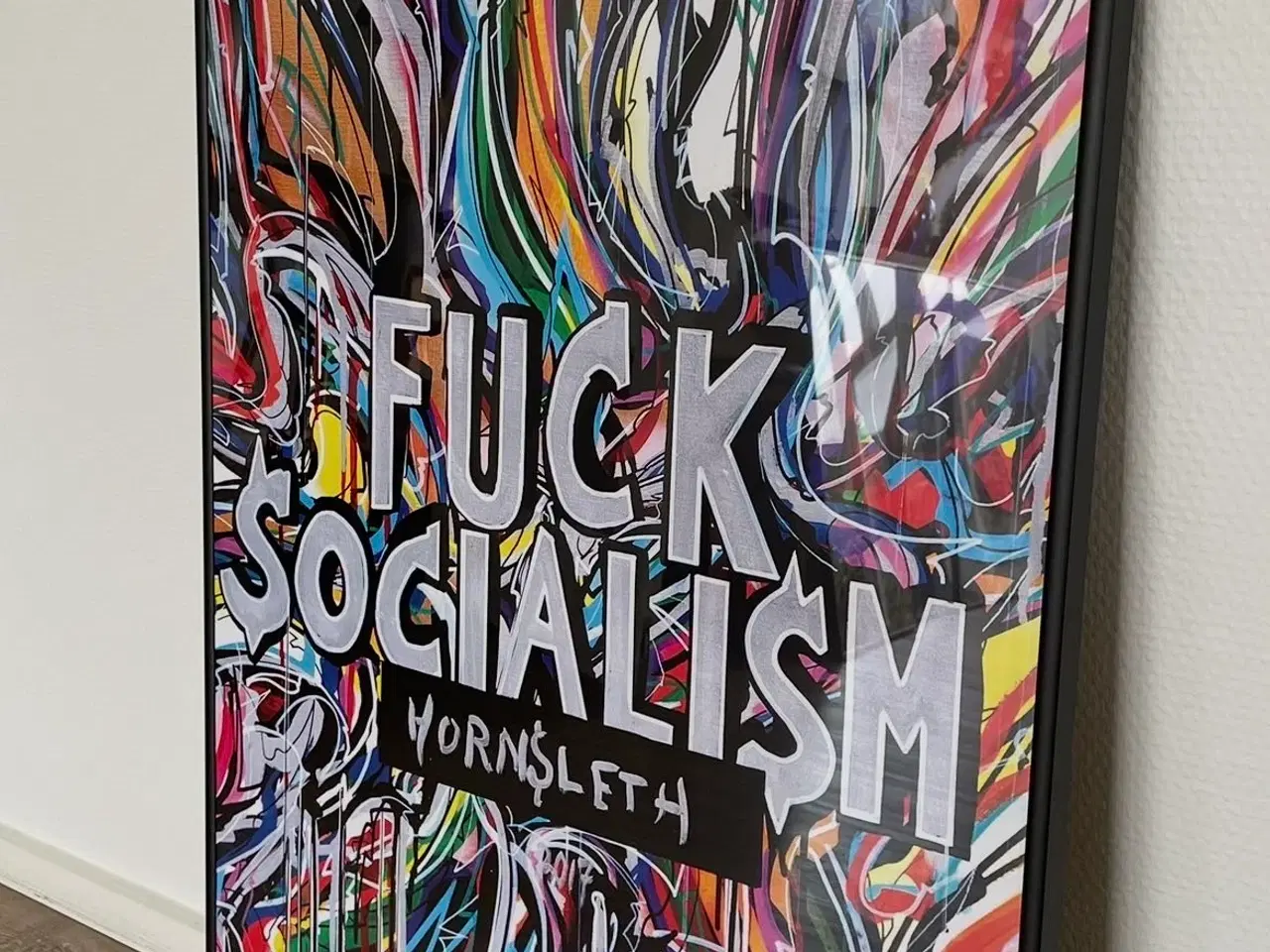 Billede 1 - Fuck Socialims (Hornsleth) poster