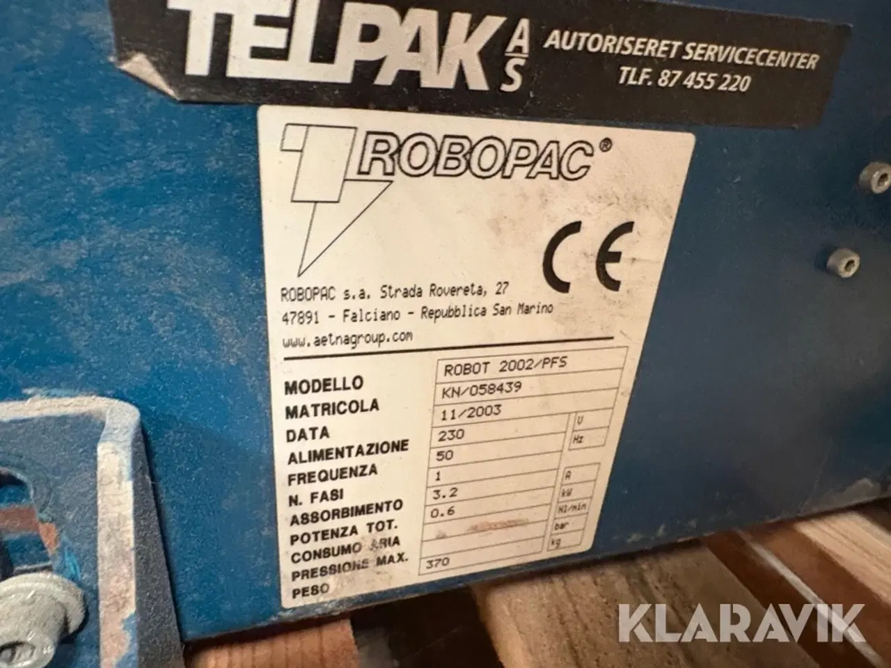 Billede 5 - Mobil palleomvikler Telpak Robot 2002/PFS