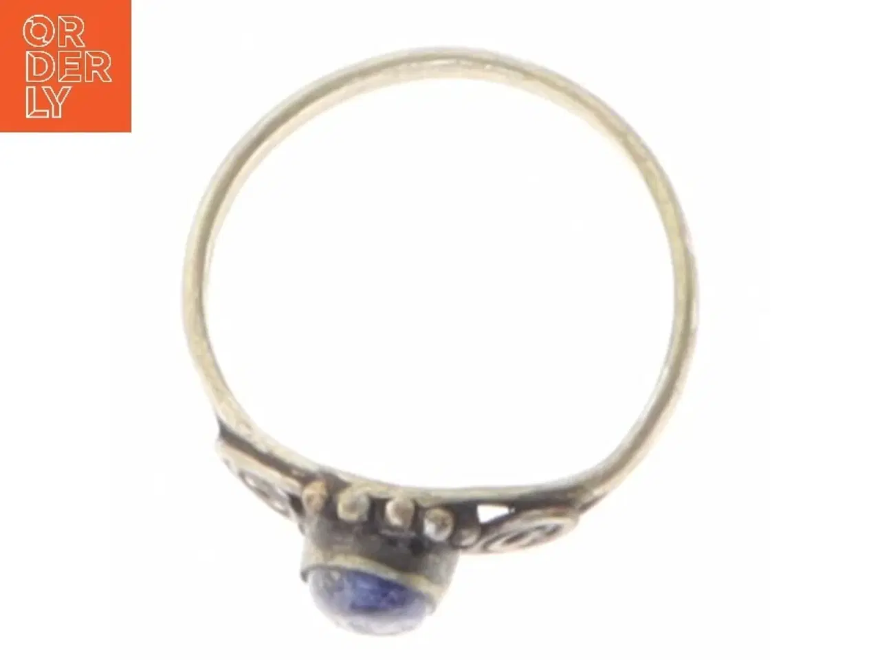 Billede 2 - Ring med blå sten (str. 54)