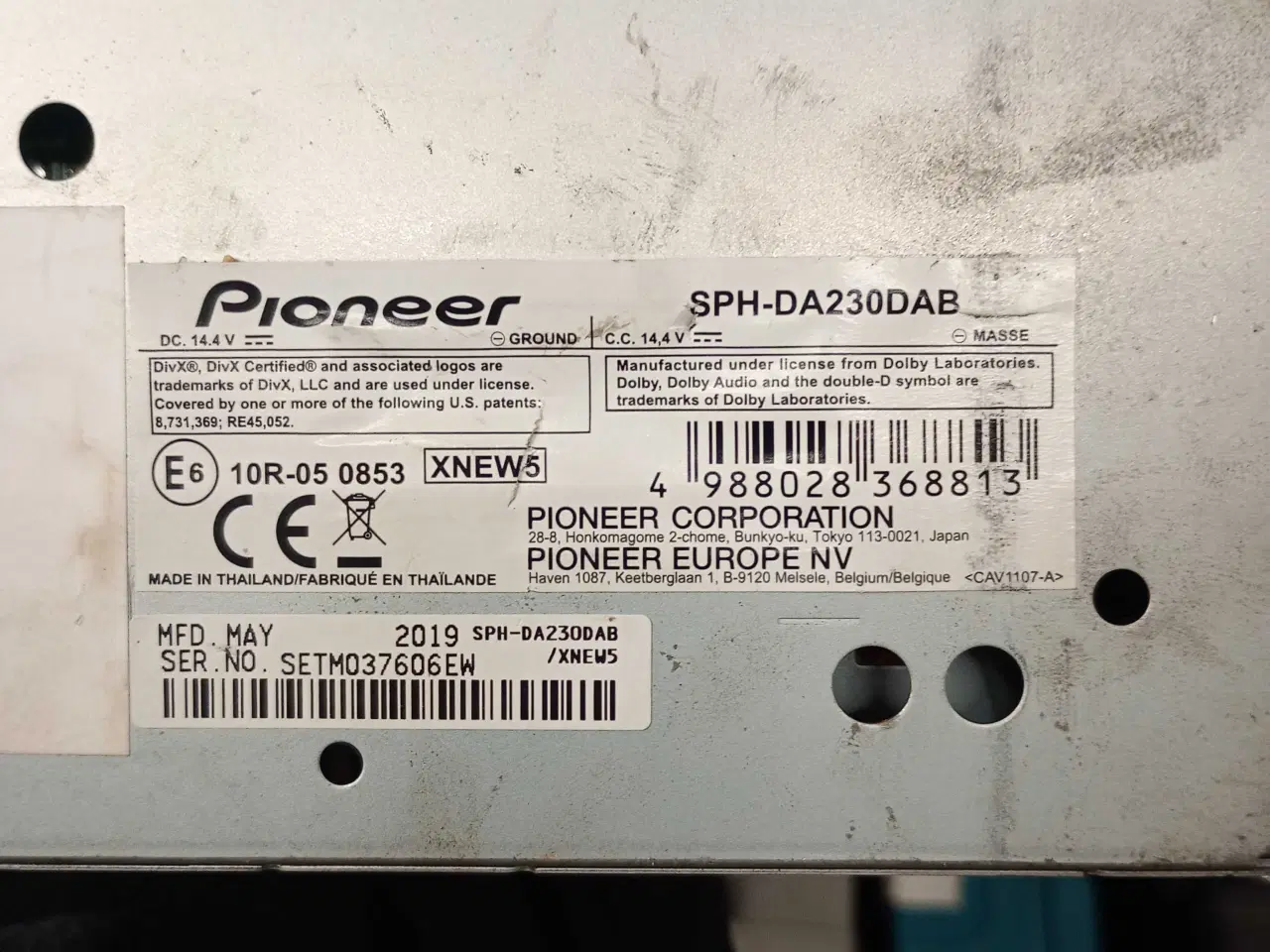 Billede 2 - Pioneer SPH-DA230DAB Apple CarPlay Android Auto Bl