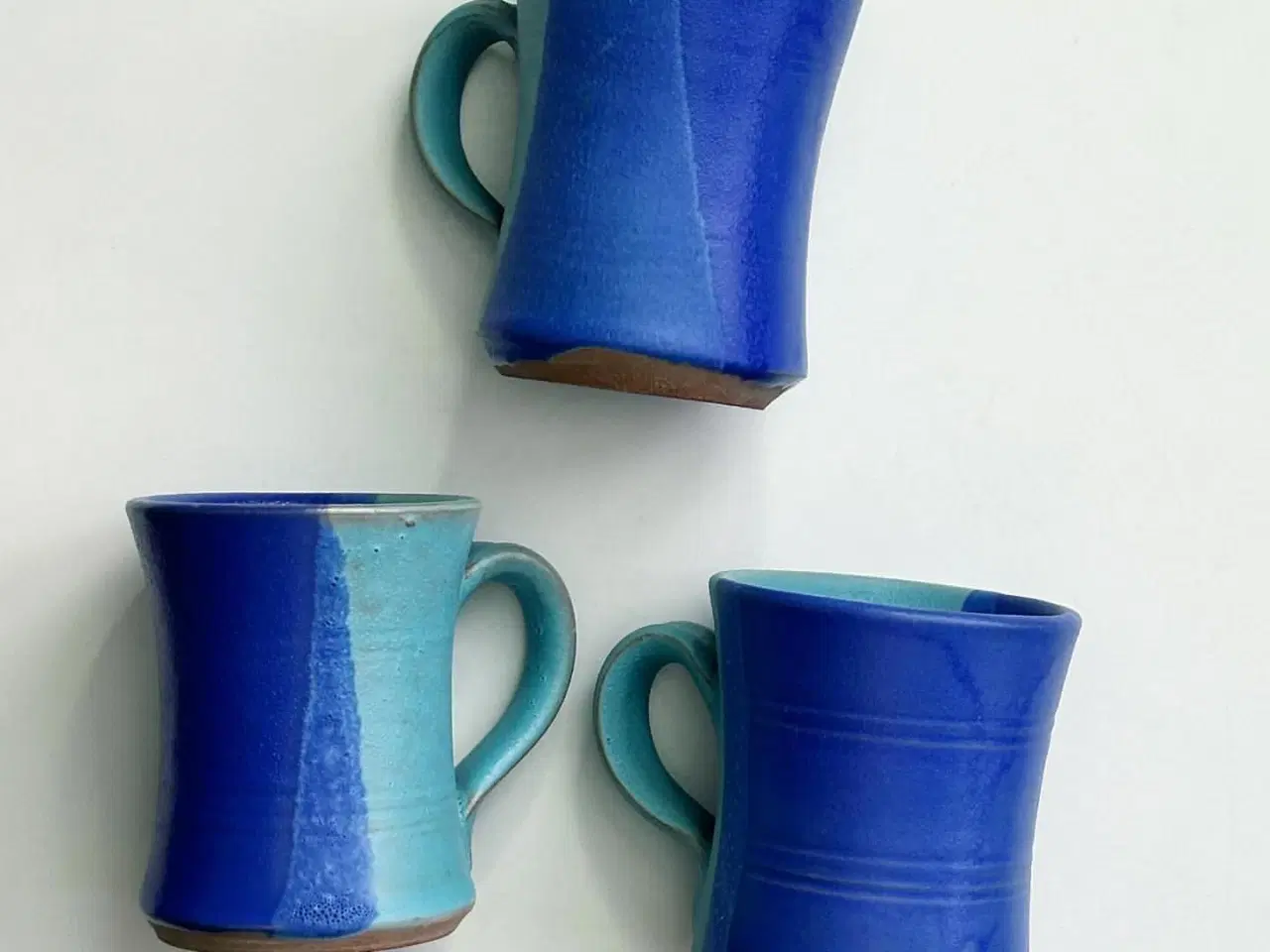 Billede 4 - Keramikkrus, blå/turkis glasur, pr stk
