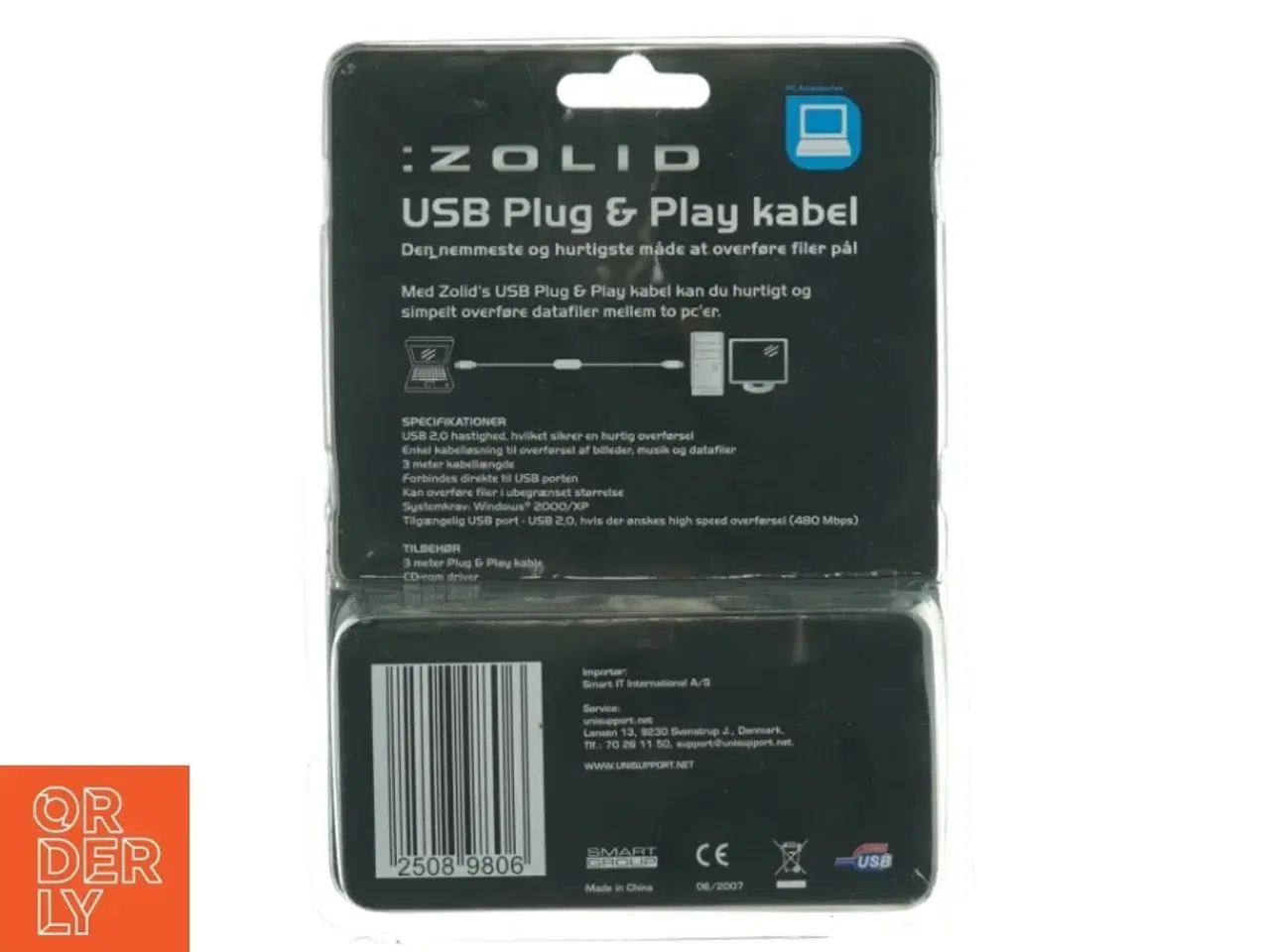 Billede 4 - Zolid USB Plug & Play kabel fra Zolio (str. 19 x 14 x 5 cm)