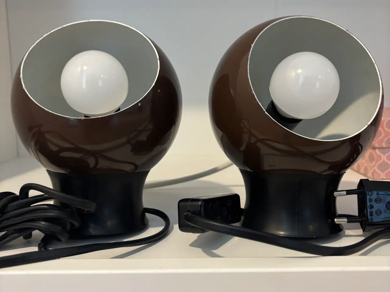 Billede 6 - Retro kugle væglamper m magnet 
