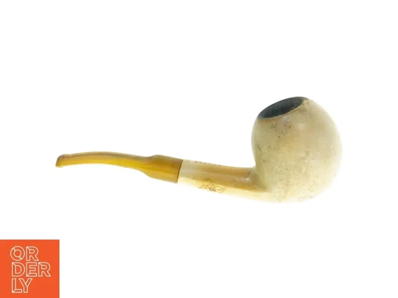 Billede 1 - Meerschaum pibe med etui (str. 17 cm)