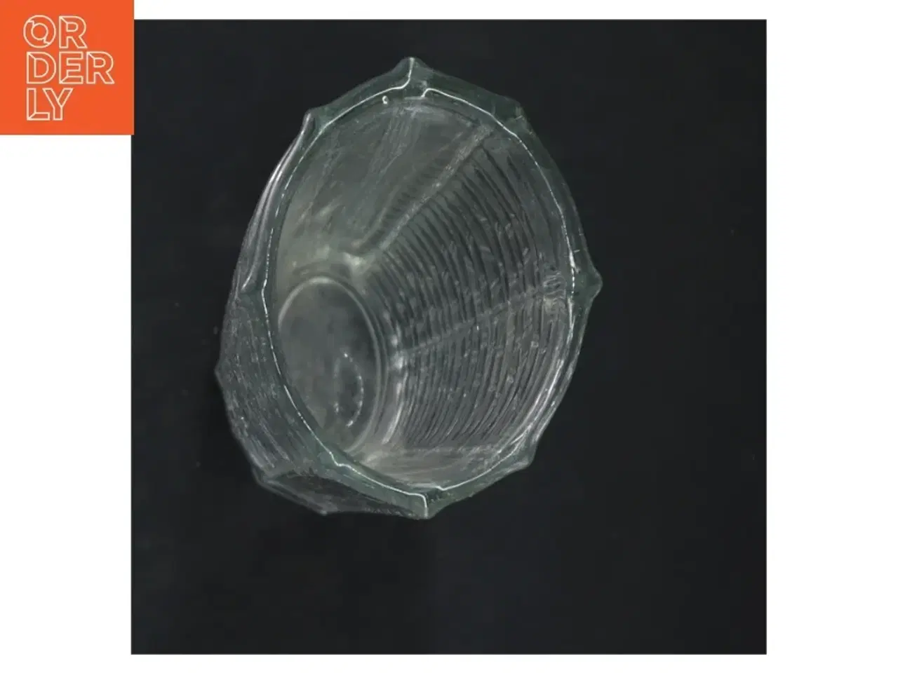 Billede 2 - Høj Bøhmisk håndstøbt vintage glasvase (str. 25x8 cm)