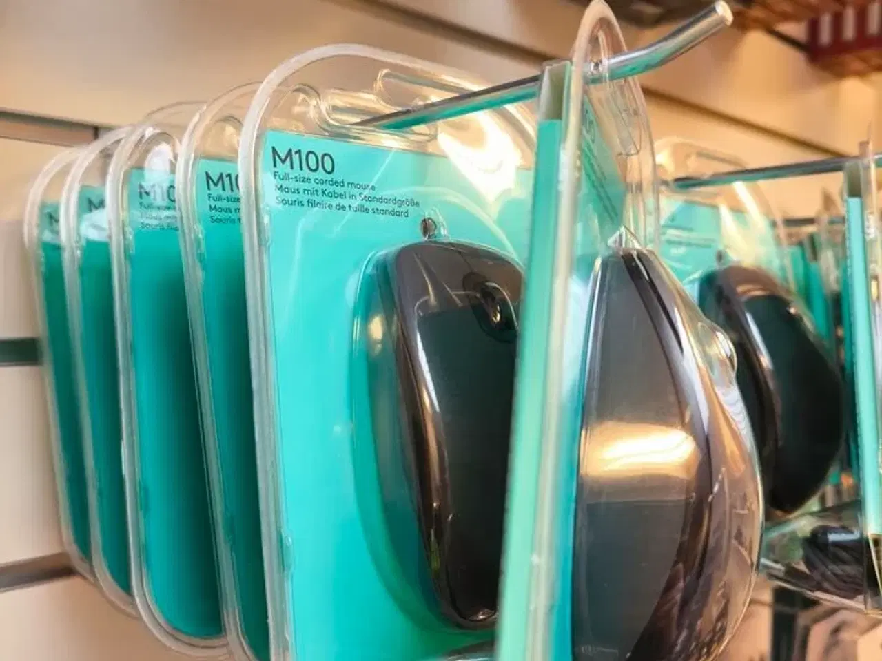 Billede 1 - 6 stk. LOGITECH M100 mus (ubrugt)