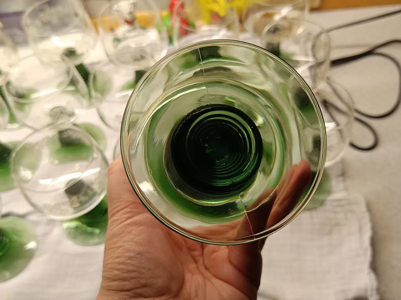 Billede 5 - 18 römer hvidvins/vin glas 