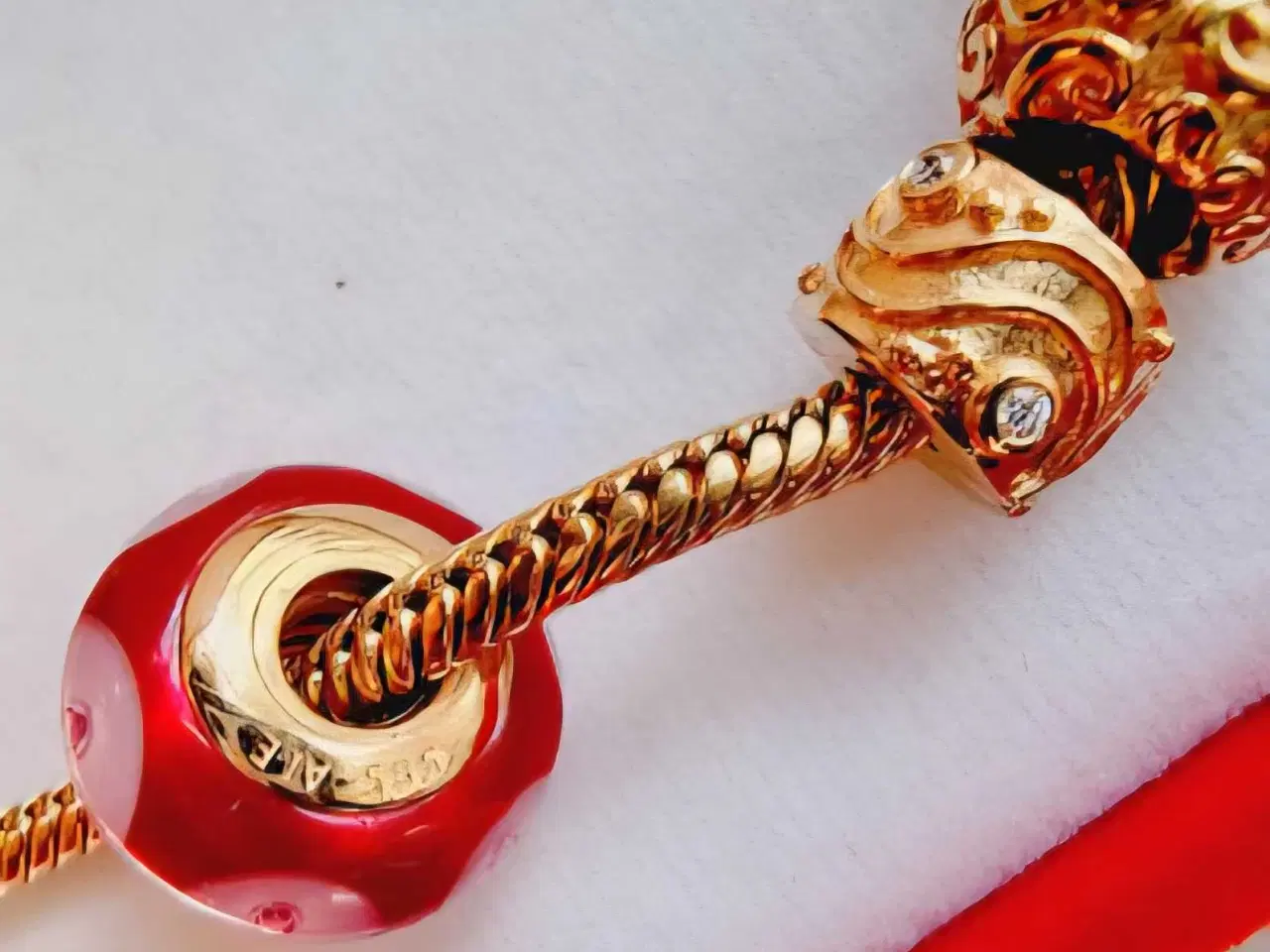 Billede 11 - Pandora armbånd charms + diamanter 14 karat TUNGT