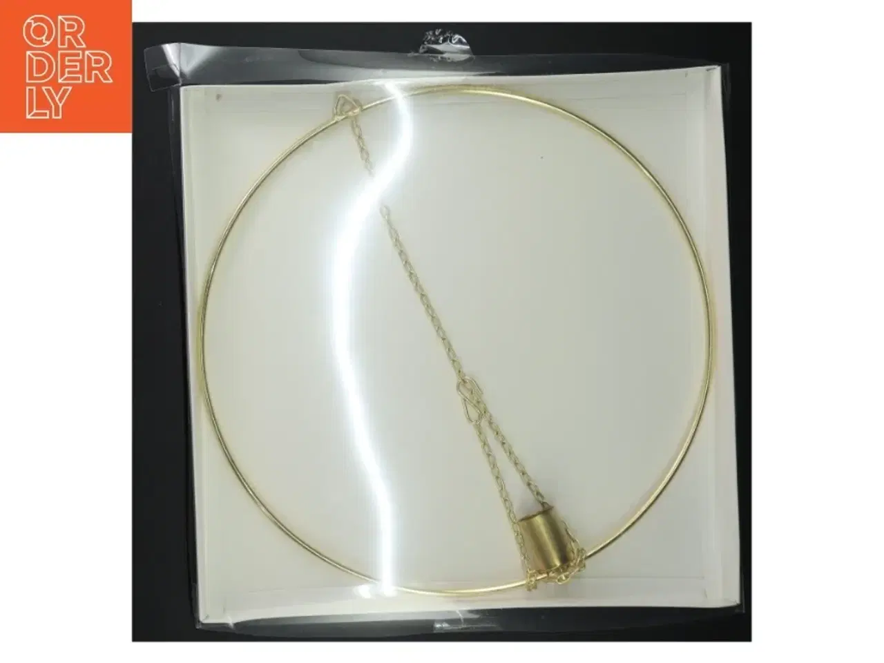 Billede 1 - Lysestage i metal til ophæng (str. Ø 30 cm)