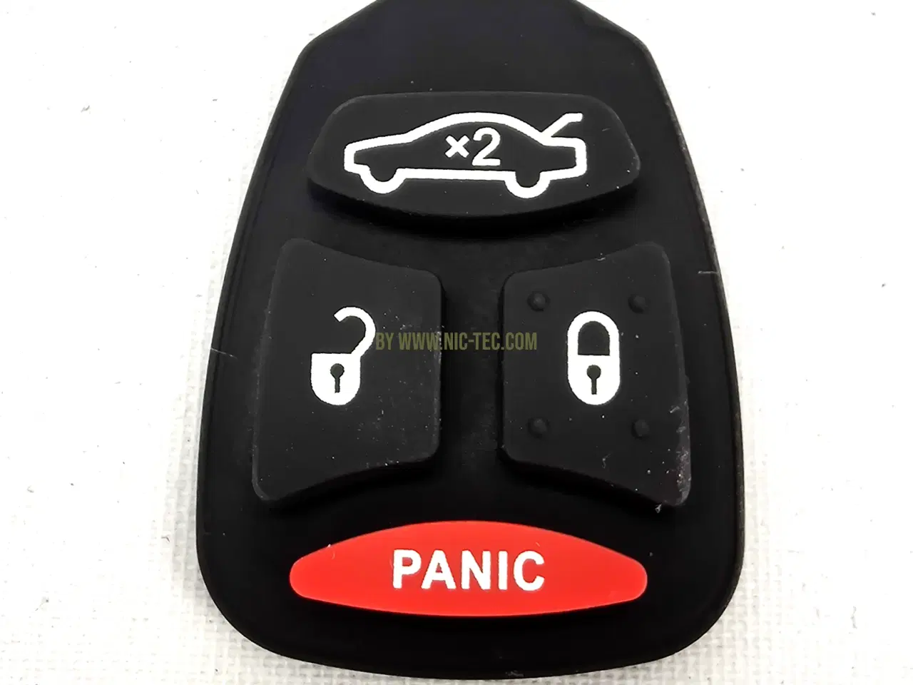 Billede 1 - "Gummi" til Amerikanske bil nøgler fra feks Dodge og Jeep 4 knaps type