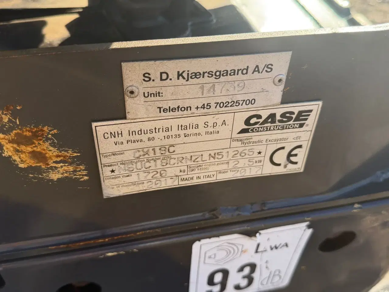 Billede 13 - Case CX18C KUN KØRT 808 timer