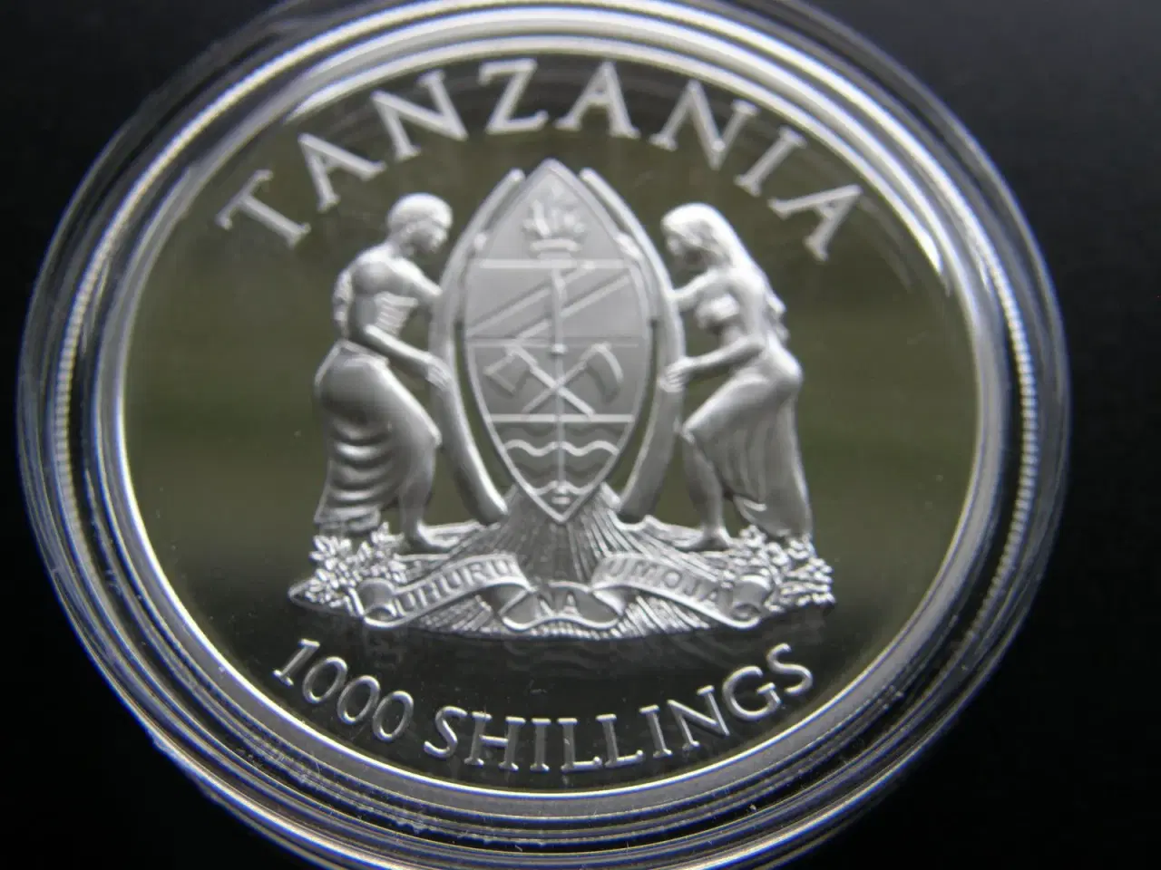 Billede 3 - Tanzania  1000 Shillings 2013  Sølv.