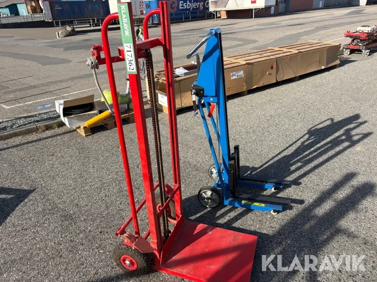 Billede 1 - Sækkevognsløfter - mini manuel stabler - 2 styks