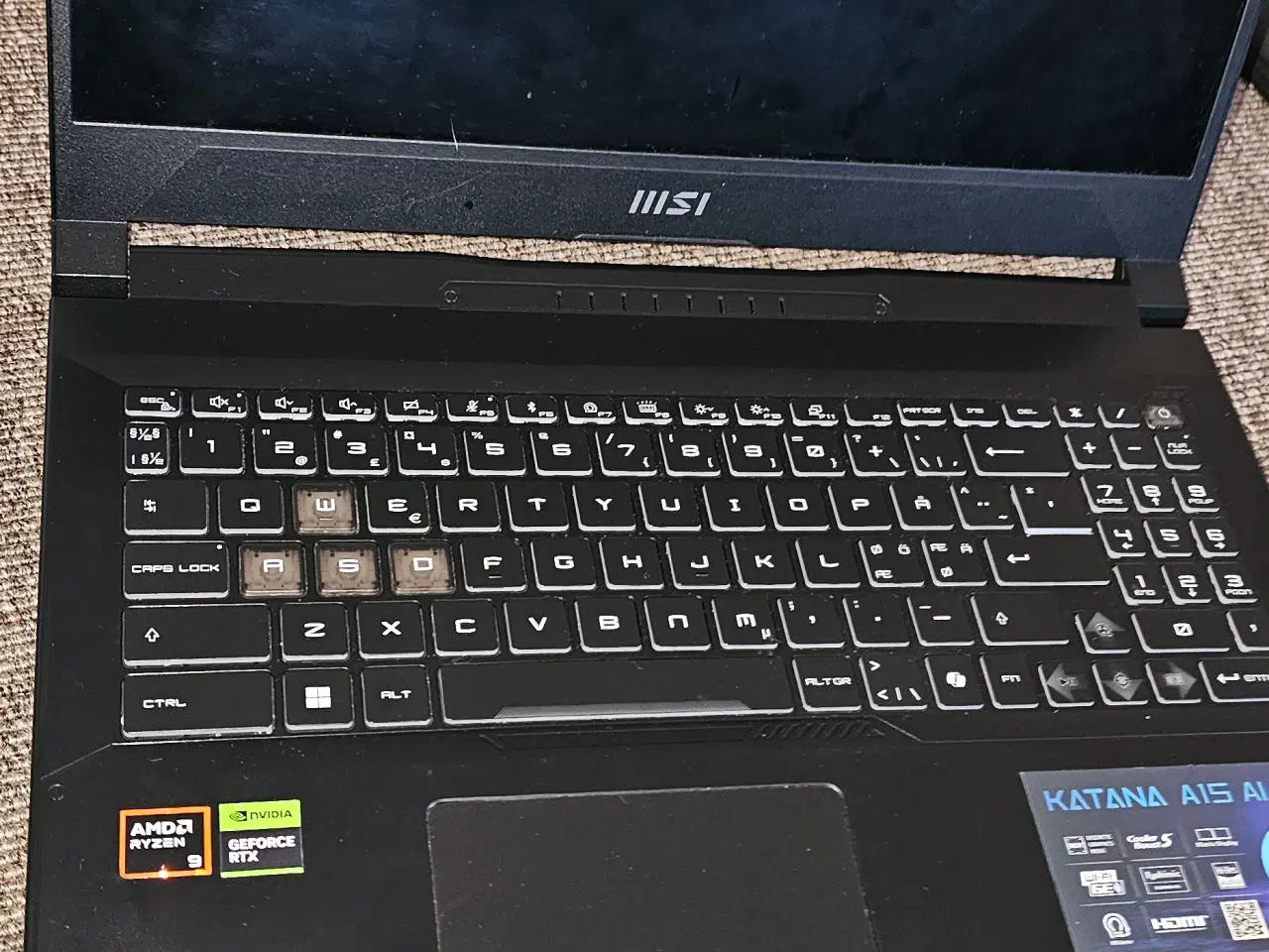 Billede 2 - MSI bærbar gaming computer rtx 4070