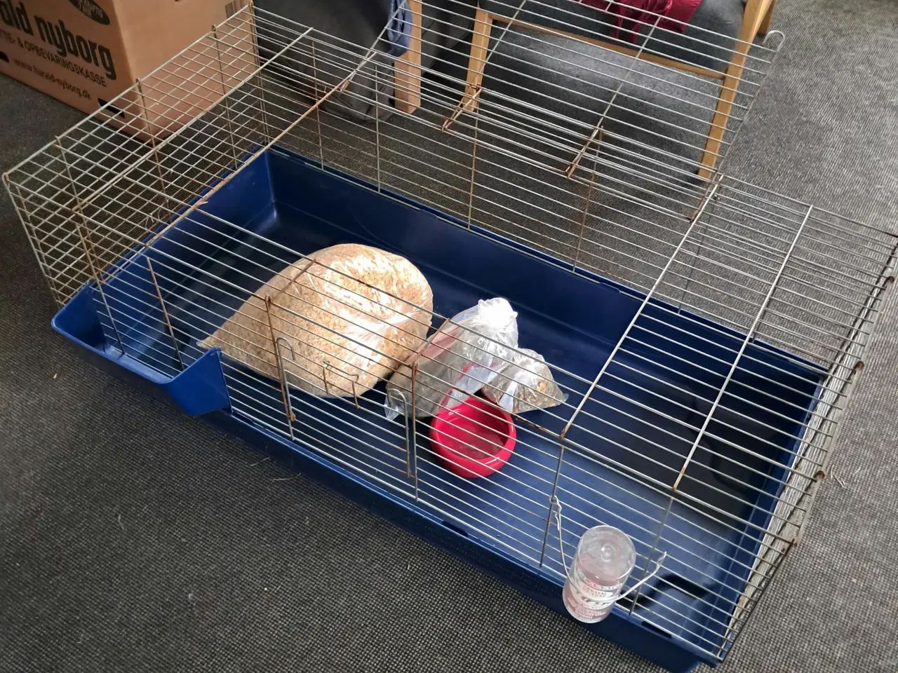 Billede 5 - Stort fint gnaverbur med tilbehør.