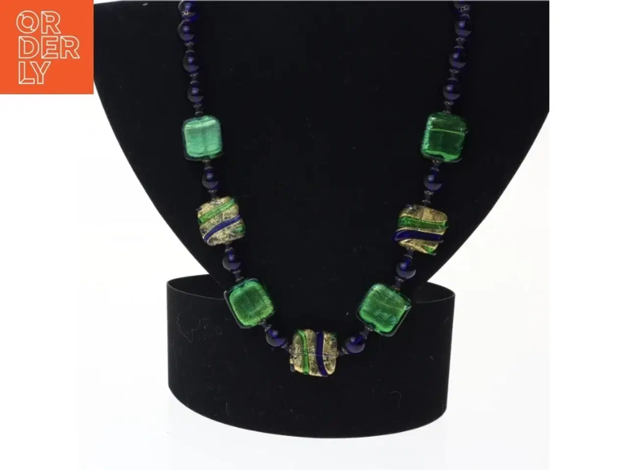 Billede 1 - Farverig halskæde (str. 55 cm)