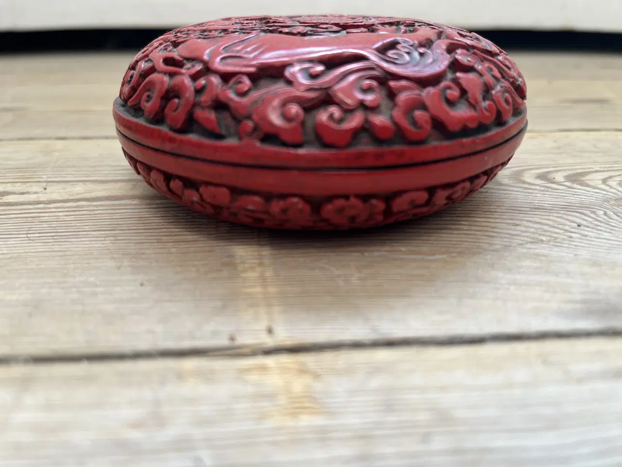 Billede 3 - Rødt kinesisk lak skrin