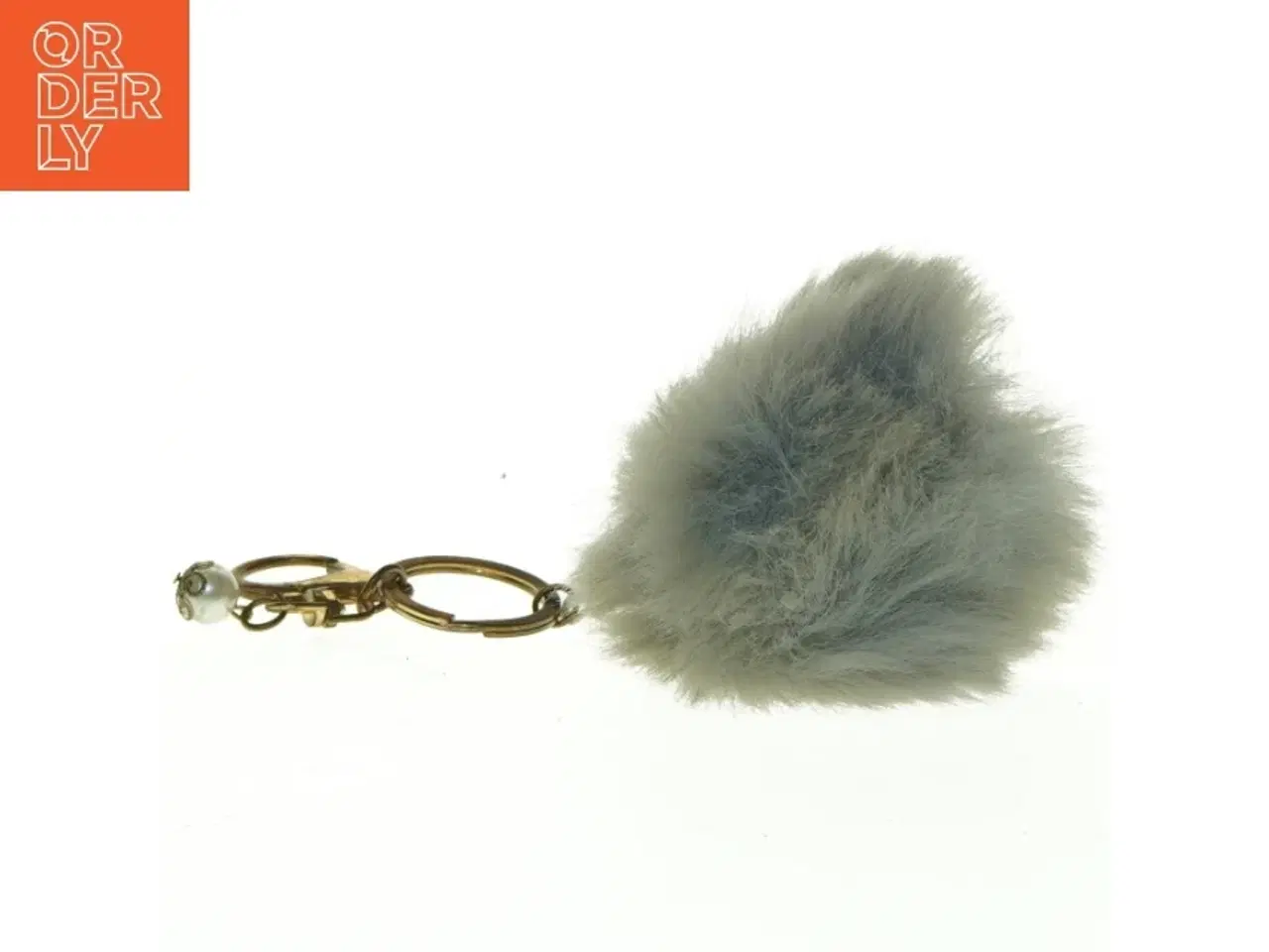 Billede 2 - Pels pompon nøglering (str. 6 cm)