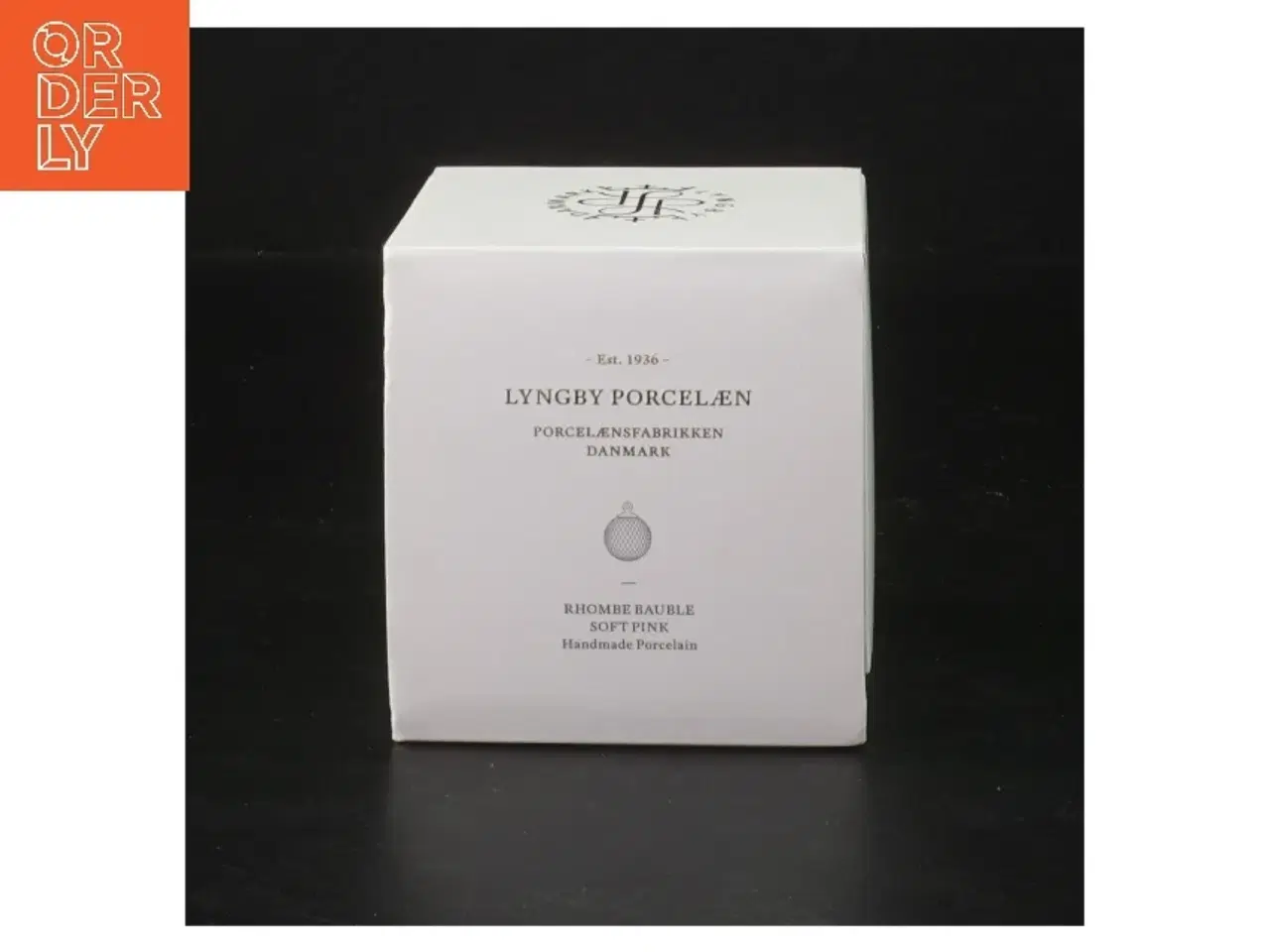 Billede 2 - Rhombe juleornament lyserød fra Lyngby Porcelæn (str. 7,5 cm)