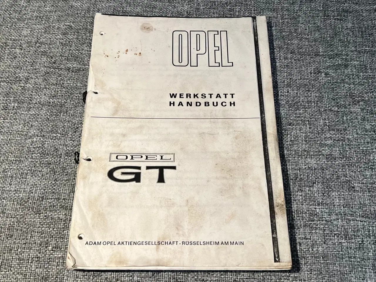 Billede 1 - Værkstedshåndbog Opel GT 1968-73